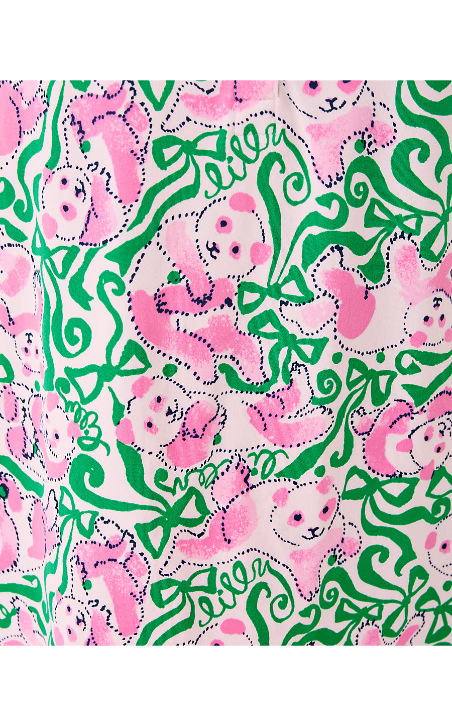 ALEXANDAR PJ TOP, PINK QUARTZ PANDA N BOWS