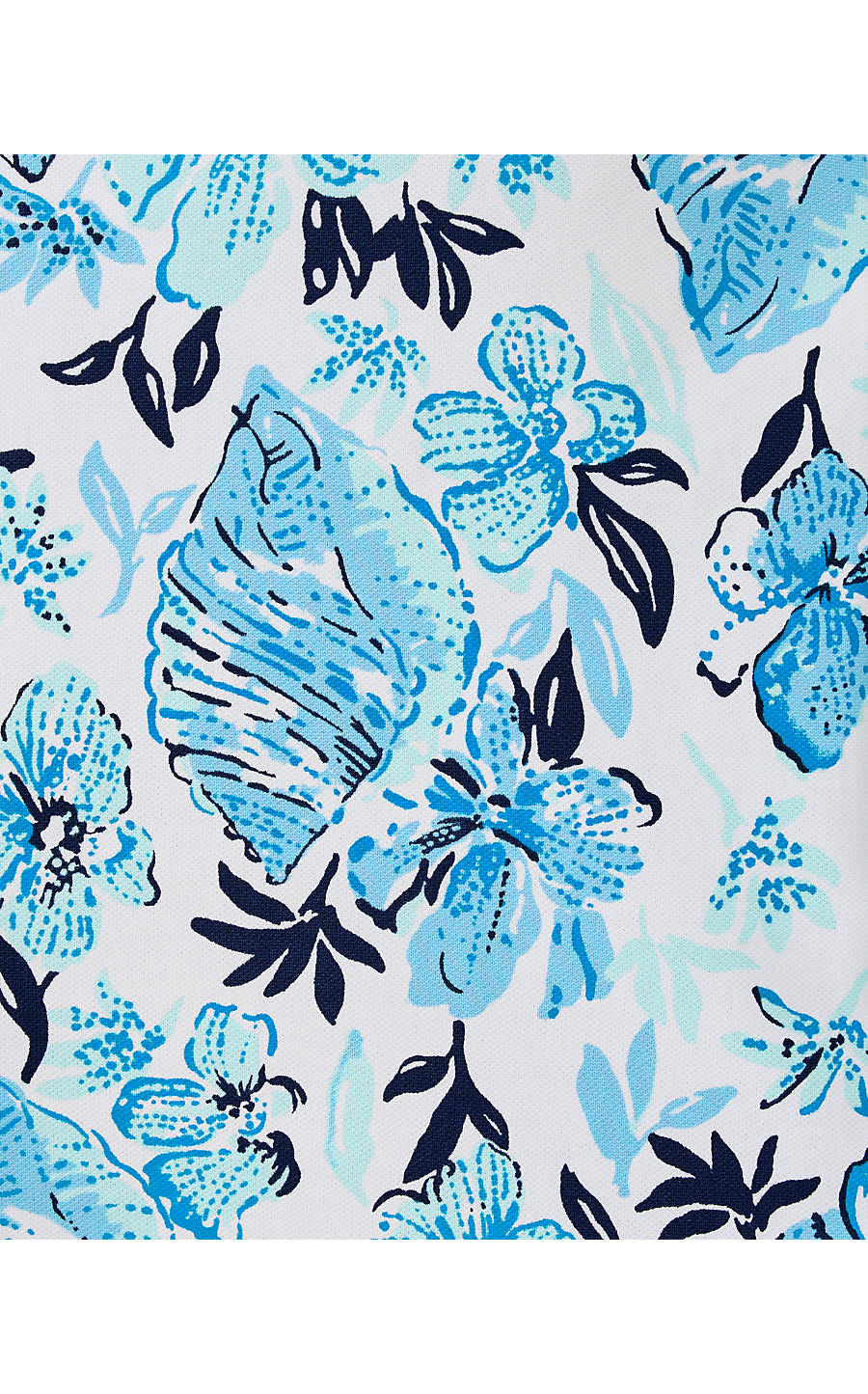 FINDLEY DRESS UPF 50+, RESORT WHITE SEASHELL SPLENDOR