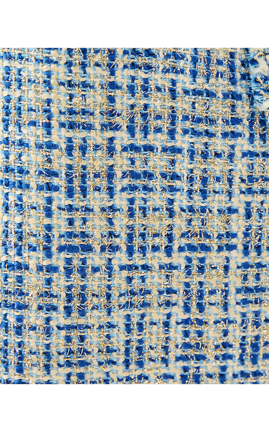 TEDDY BOUCLE SHIFT, TANGIER TEAL OCEAN DEEP LUREX BOUCLE