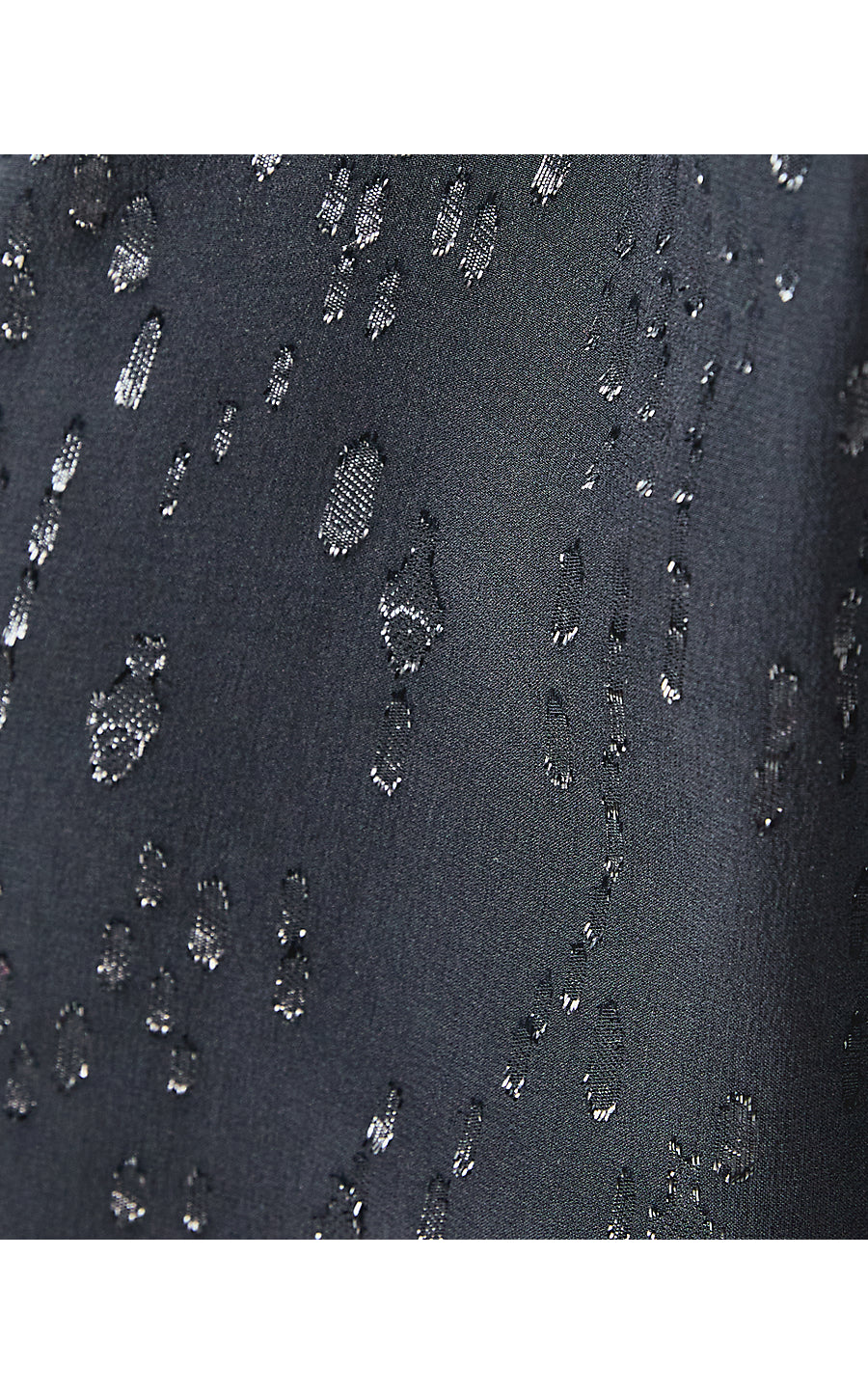 GAIL SILK DRESS, NOIR FISH CLIP CHIFFON