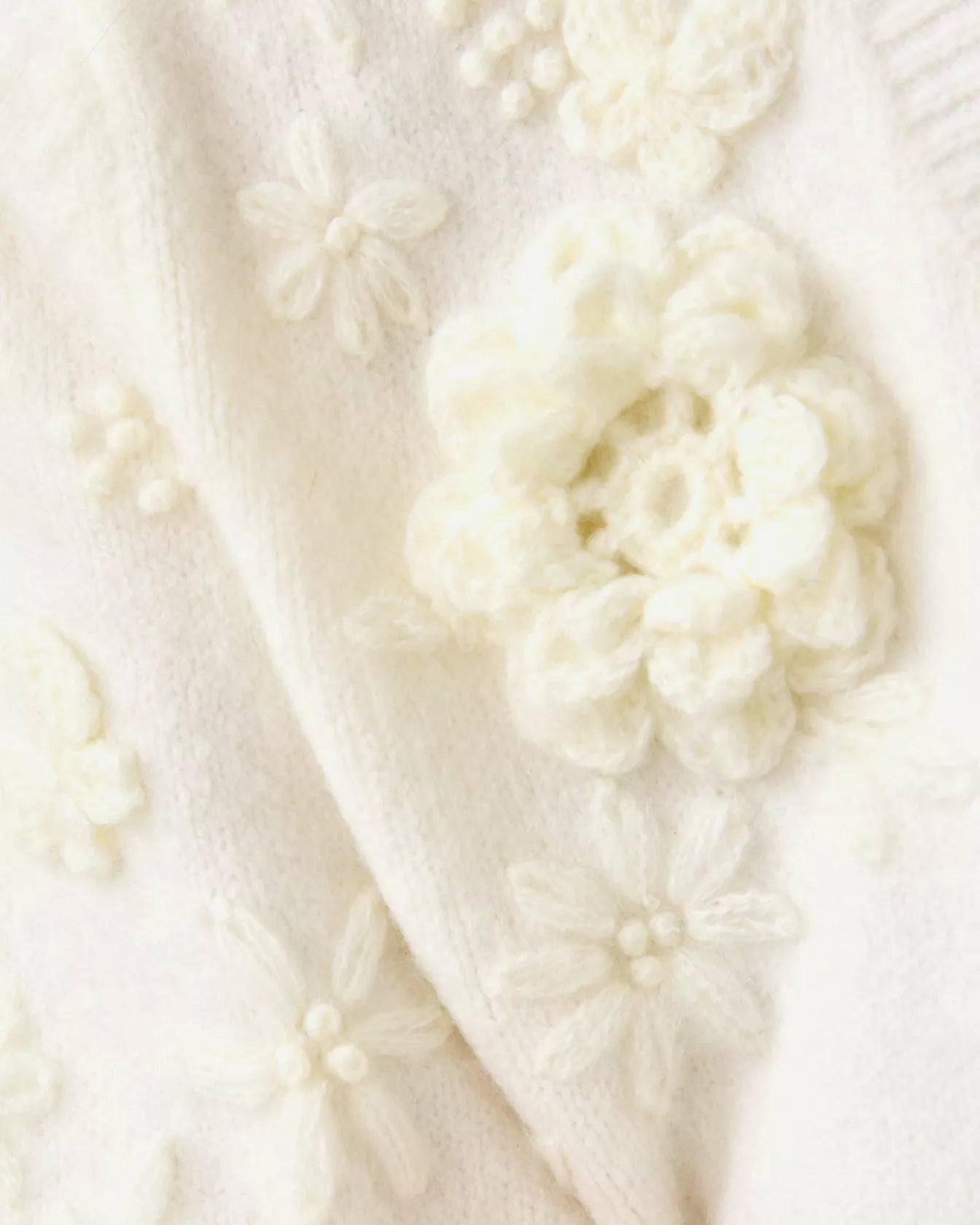 ALAYLA SWEATER, COCONUT GARDEN PARTY EMBROIDERY