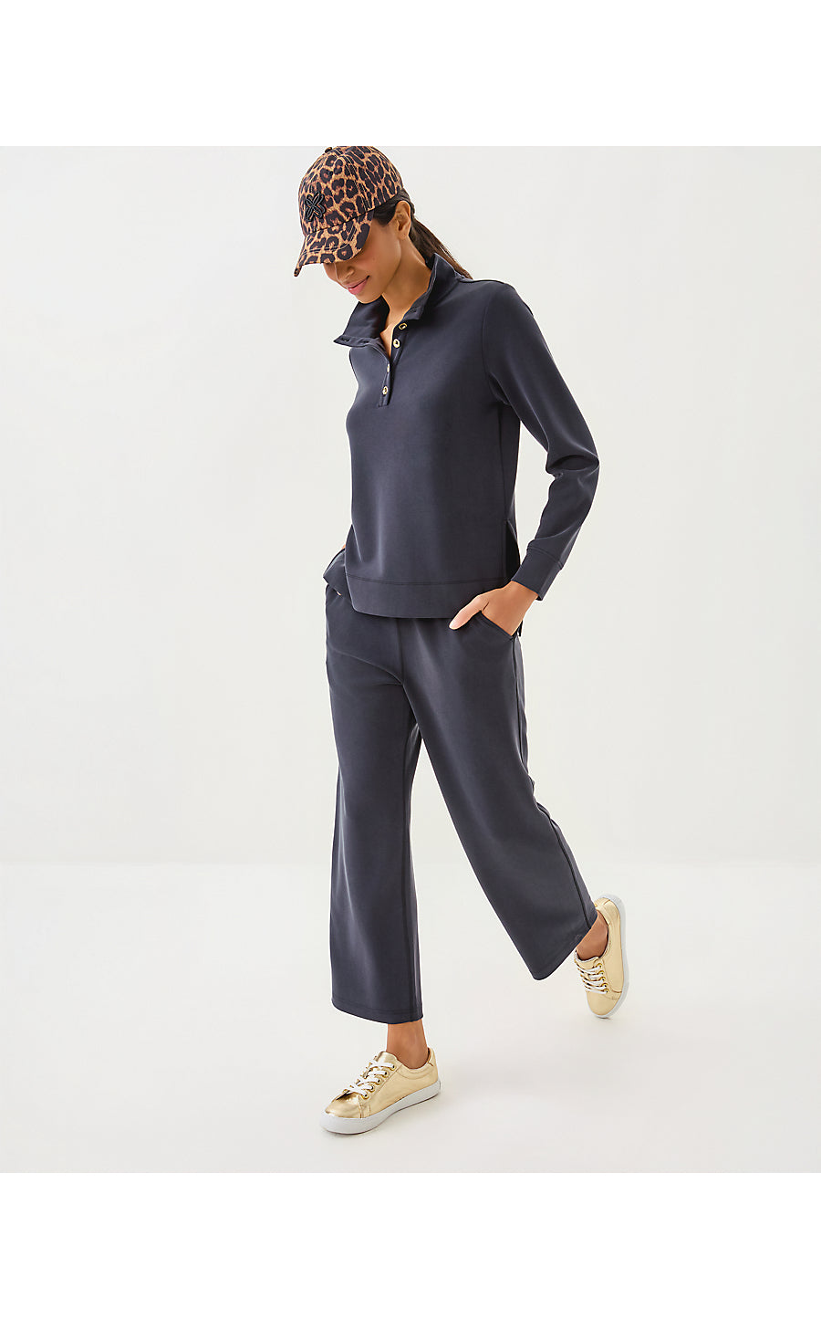 ALWYN UPF 50+ CROP PANT, NOIR