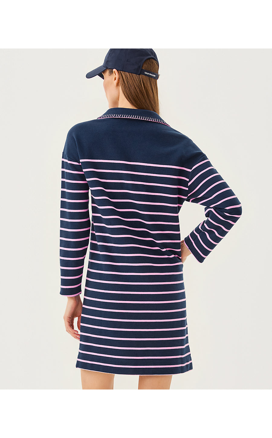 CORVAYA DRESS, LOW TIDE NAVY LEGACY STRIPE