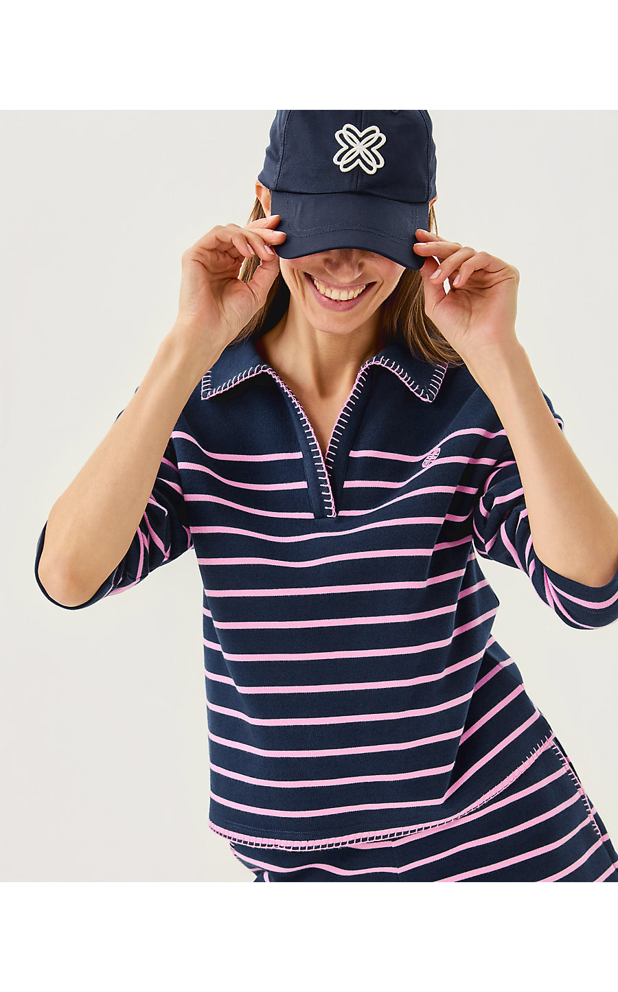 CORVAYA PULLOVER, LOW TIDE NAVY LEGACY STRIPE
