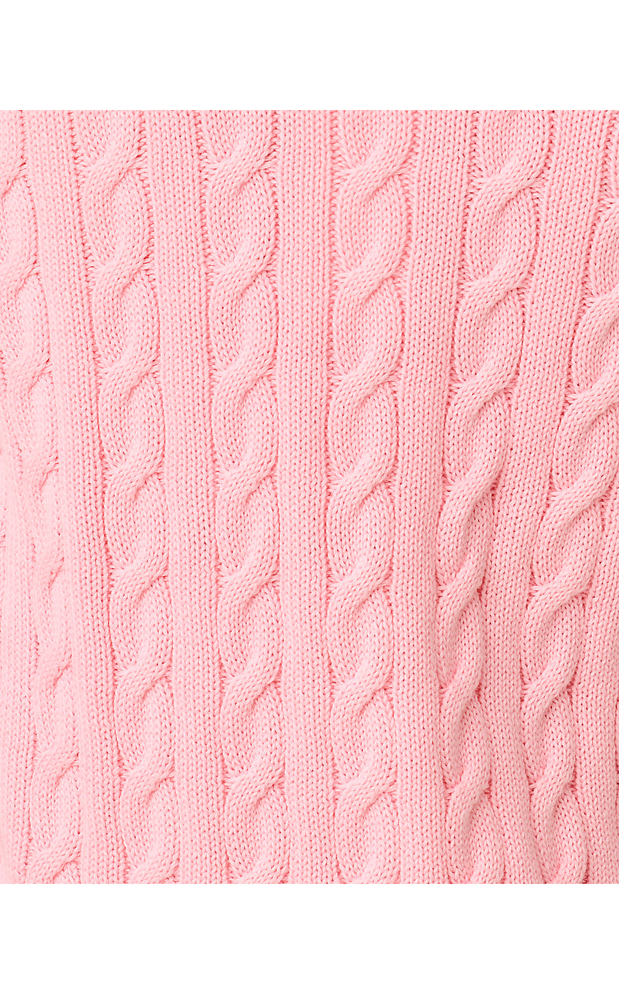 BROCKTON CREW NECK CARDIGAN, CONCH SHELL PINK X JACKFRUIT GREEN TIPPING