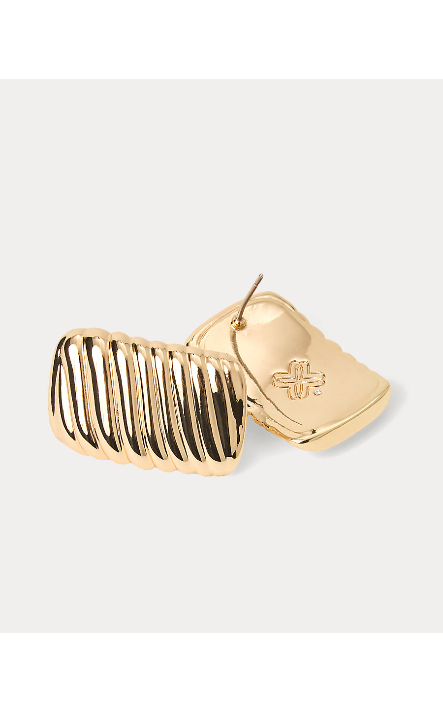VINEY LINEY EARRINGS, GOLD METALLIC