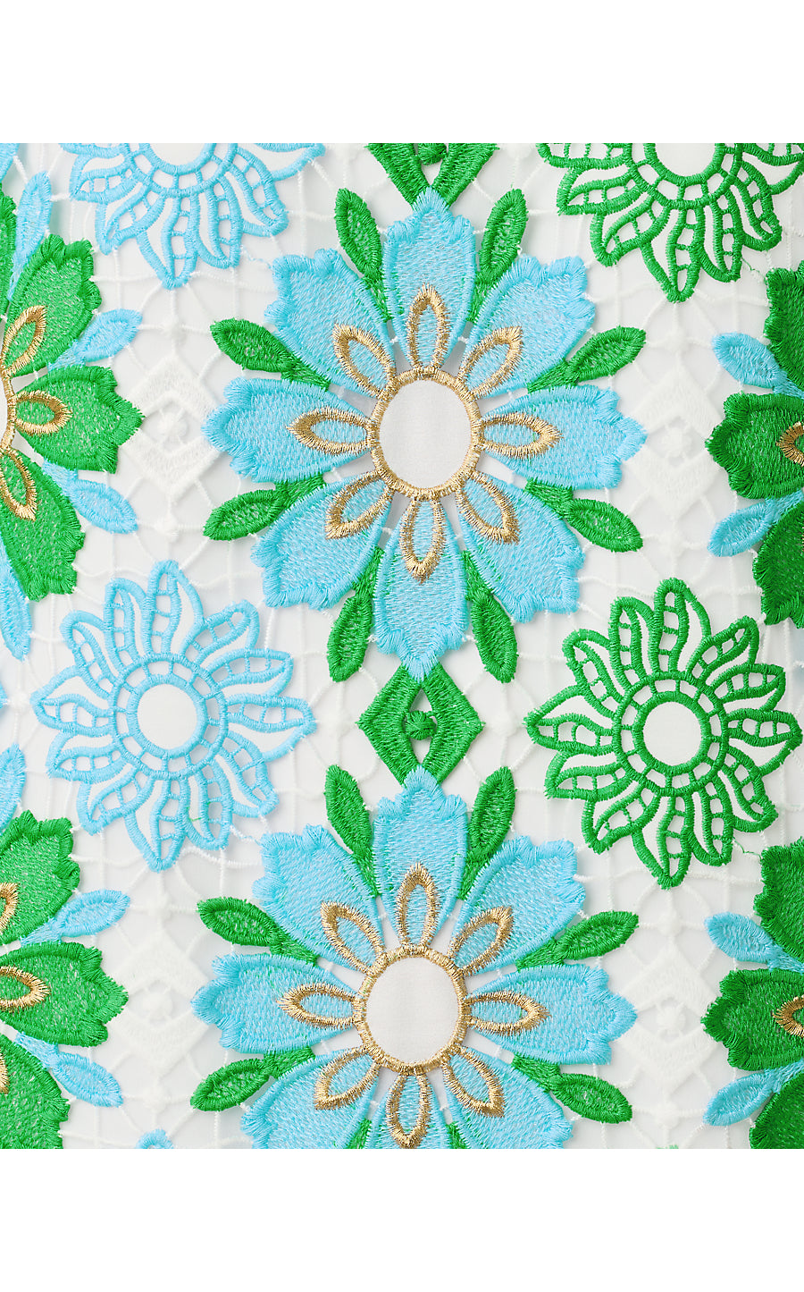 JOURI LACE DRESS, PUTTING GREEN SUNSHINE TILE LACE