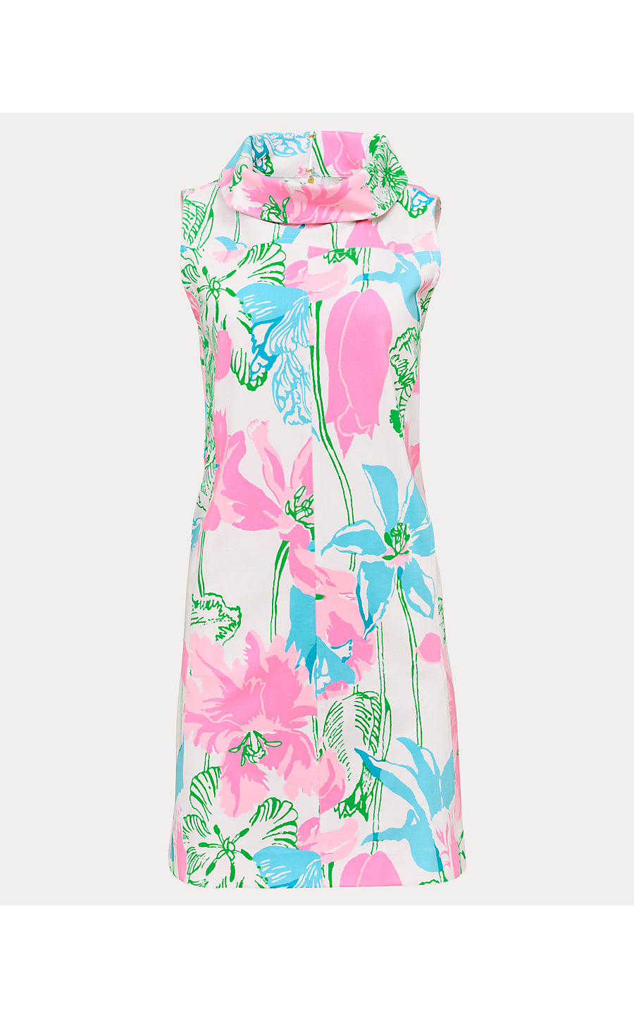 PAYSON DRESS, RESORT WHITE OVERSIZED VINEY LINEY