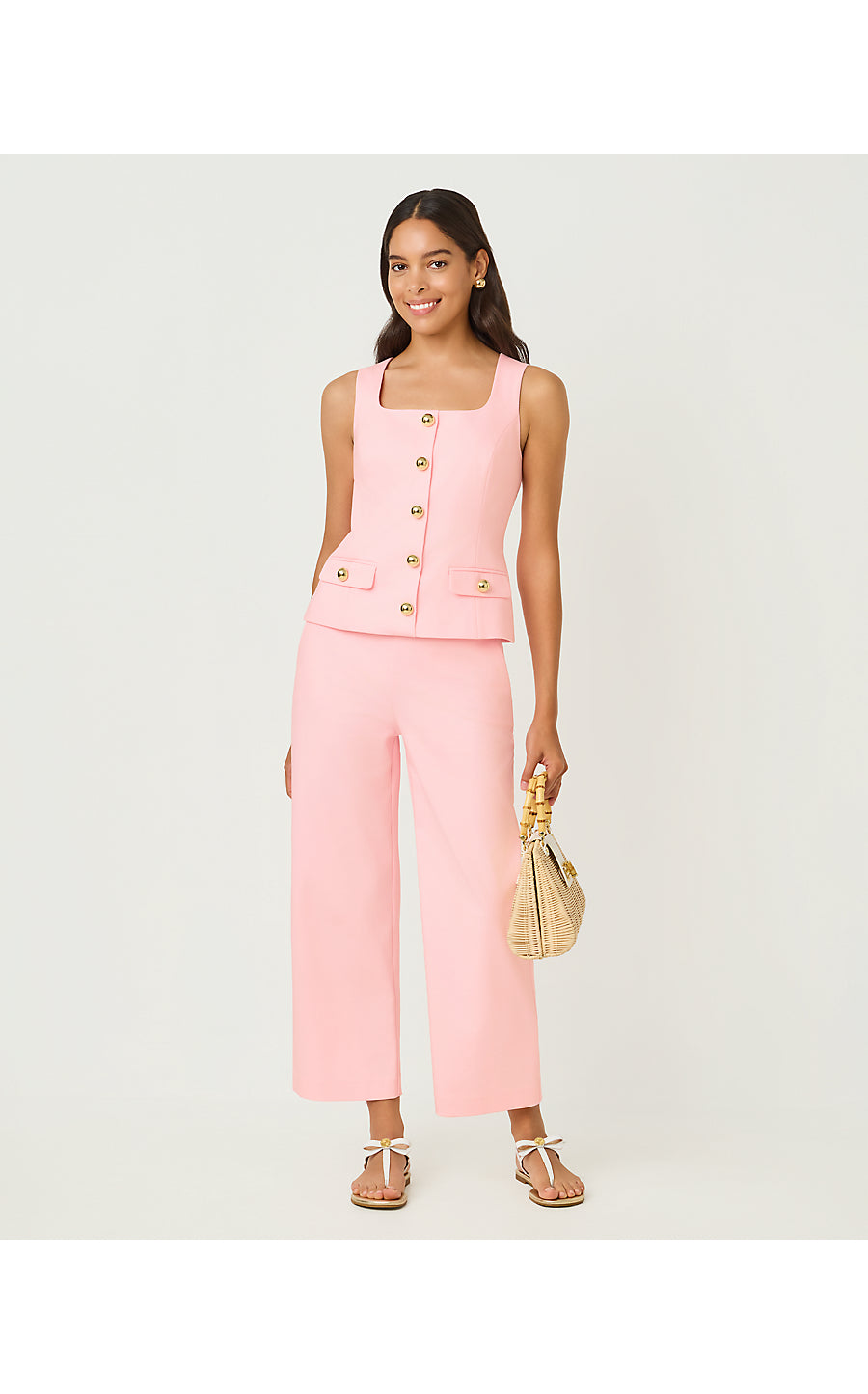 SARISSA CROP PANT, PINK MUSE