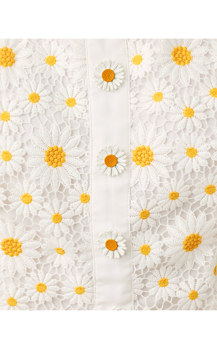 PEYTON SKIRTED ROMPER, RESORT WHITE FRESH AS A DAISY LACE