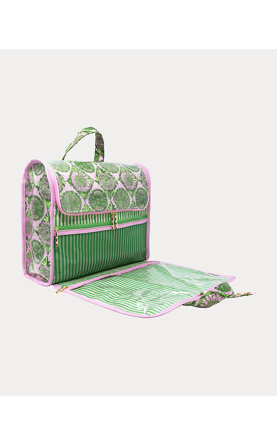 Hanging Toiletry Bag - Tropical Tiles
