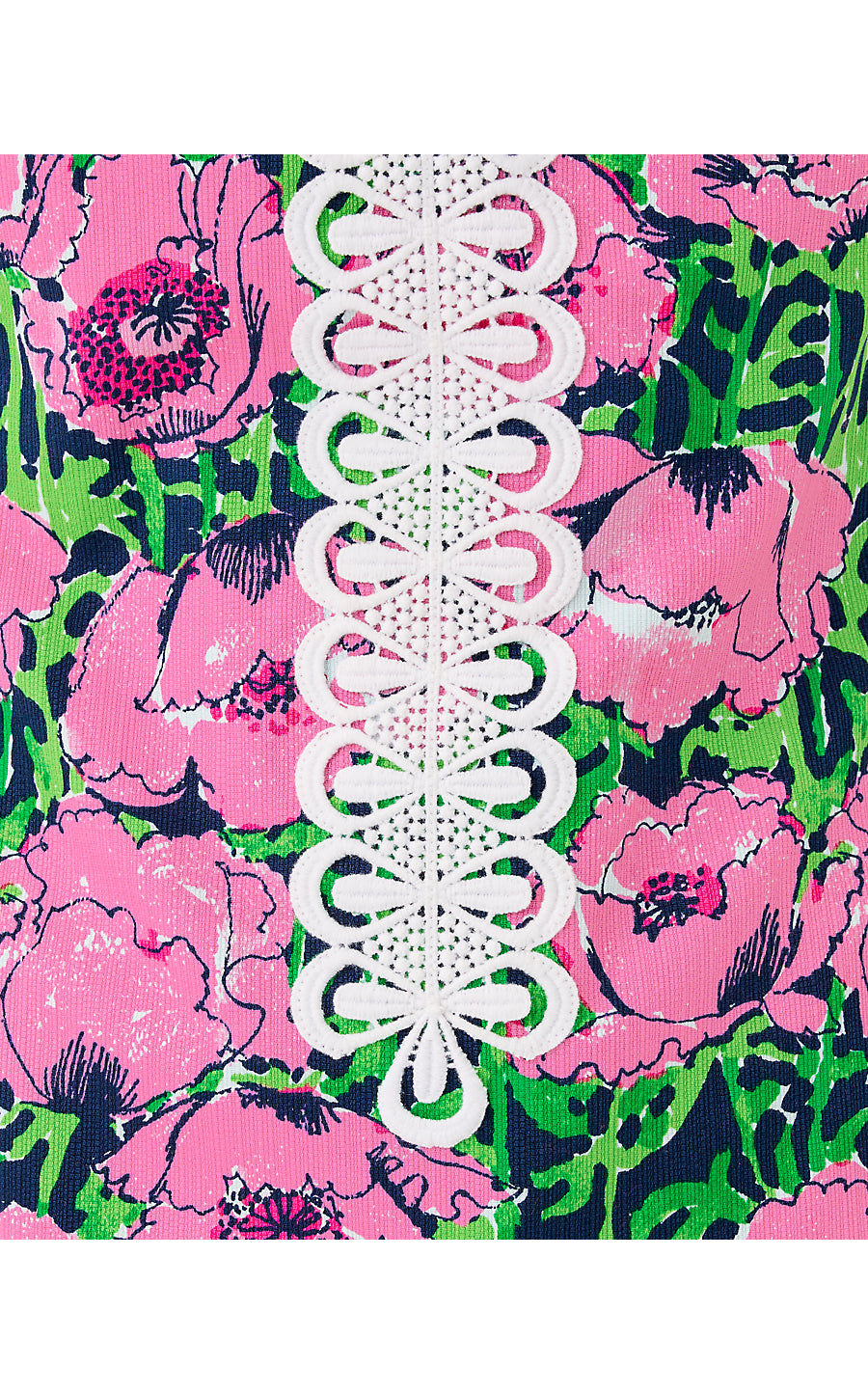 CLEODORA STRETCH SHIFT, LOW TIDE NAVY FLORRIE