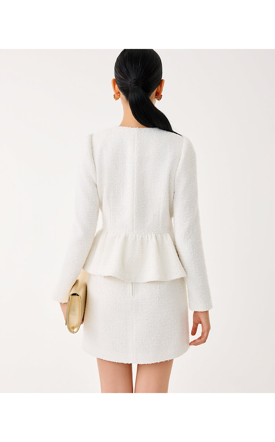 ARAYA BOUCLE JACKET, COCONUT CHIC CHICK BOUCLE