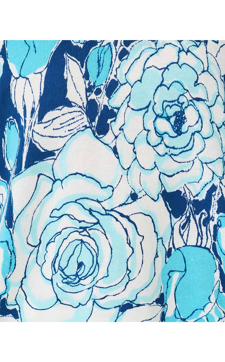 TENSLEY SWEATER, CAPRI BLUE ROSANNA