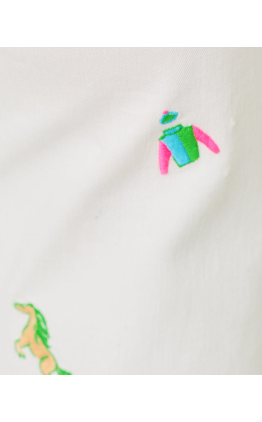 HARLEEN HIGH RISE CROP JEAN, RESORT WHITE DERBY DITSY EMBROIDERY