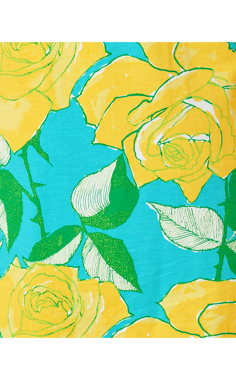 CODY SHORT SLEEVE DRESS, BLUE CURACAO ROSE BUD