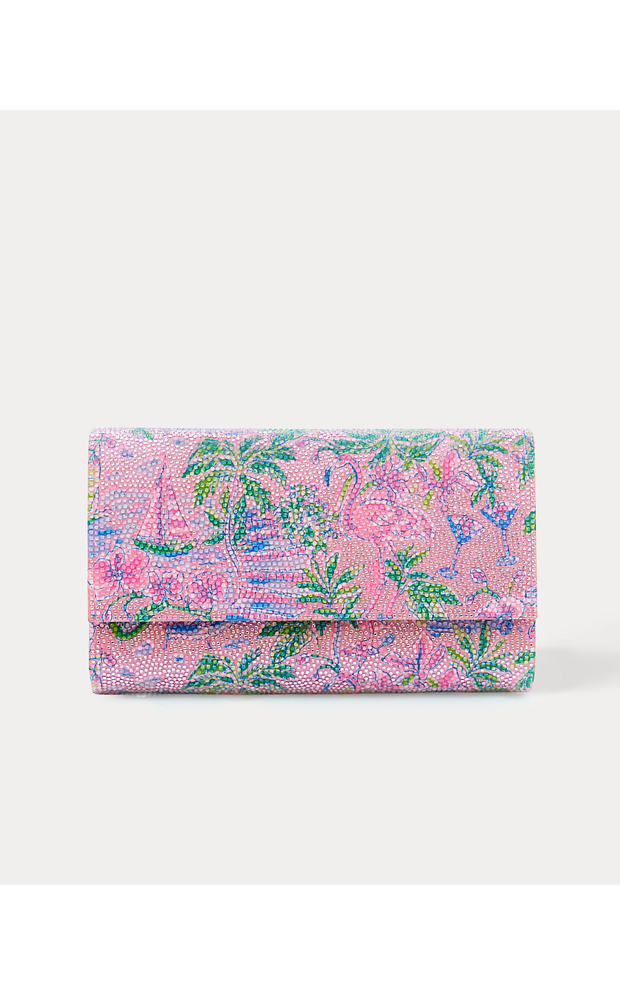FIZZONI CLUTCH, CONCH SHELL PINK SUNNY DEE