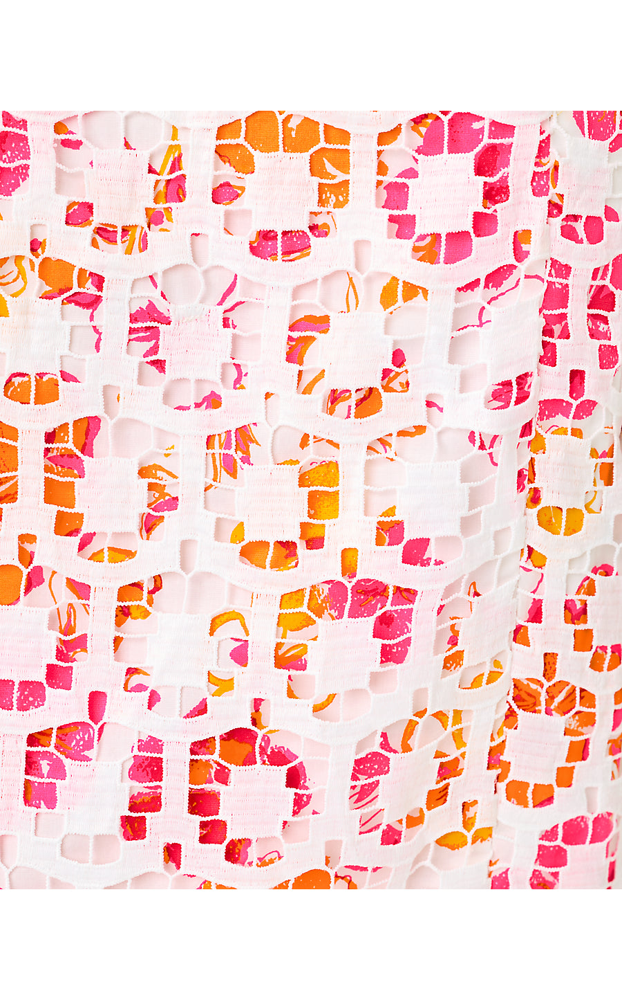 KITT MAXI SHIFT DRESS, RESORT WHITE PANSY FANSY