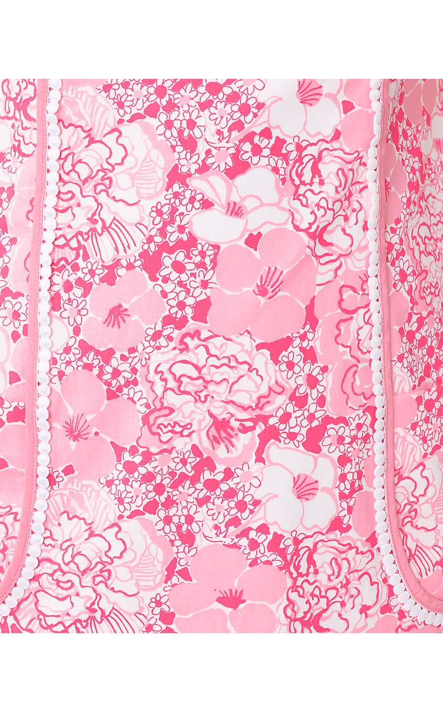 ADETTA SHORT SLEEVE STRETCH SHIFT, CONCH SHELL PINK BURST OF JOY