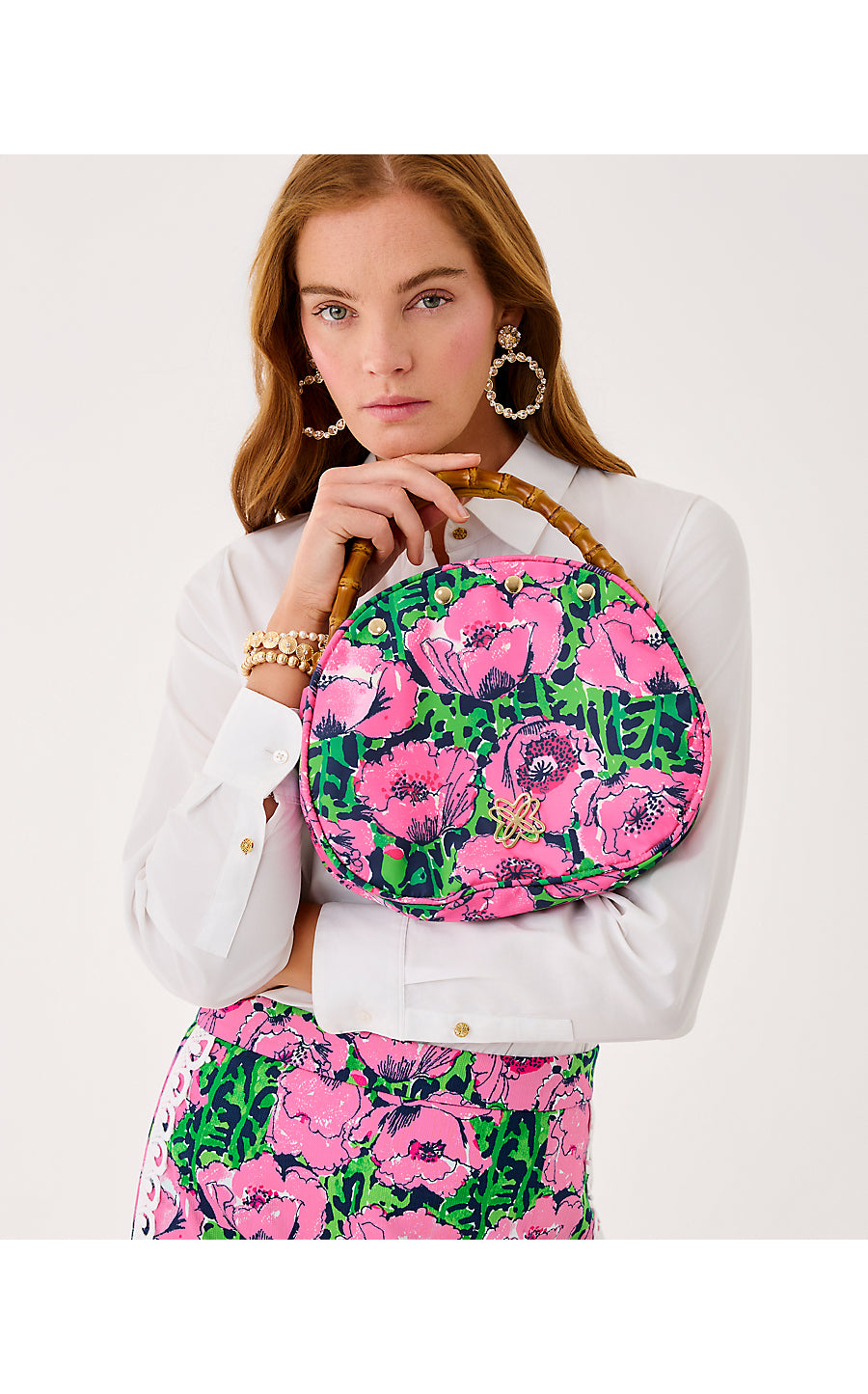 BREAKERS BAMBOO BERMUDA BAG, LOW TIDE NAVY FLORRIE