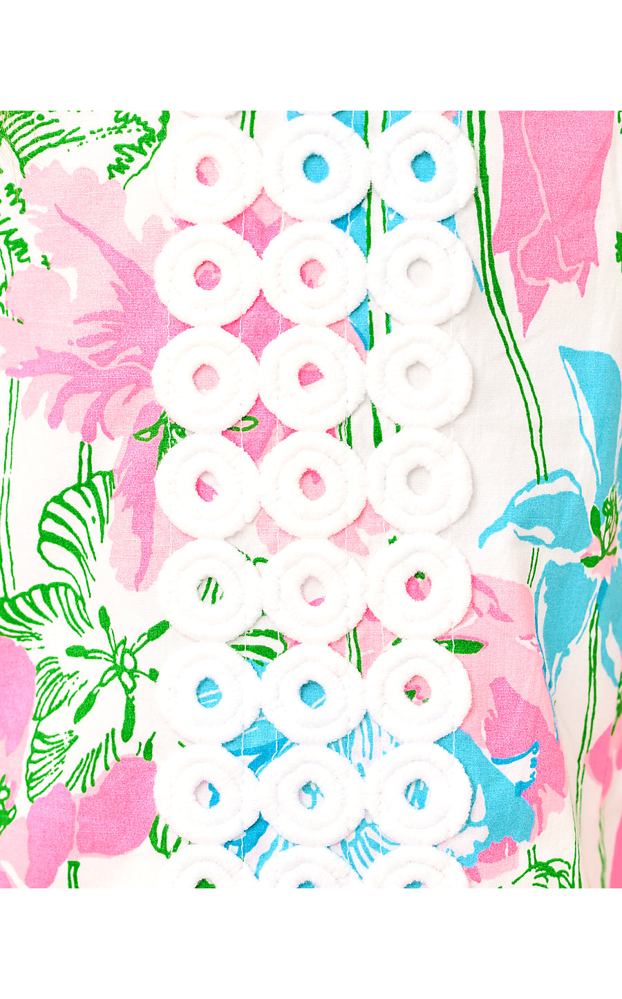 MINI DELORES DRESS, RESORT WHITE VINEY LINEY