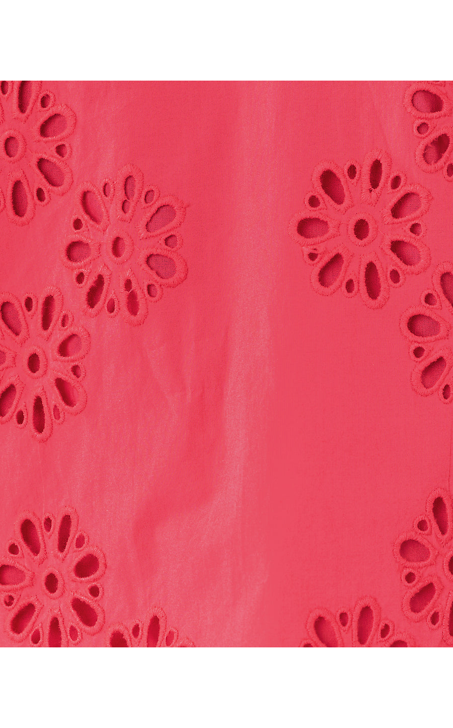 CASTINE SHORT SLEEVE TOP, PARADISE PUNCH MEDALLION PETALS EYELET