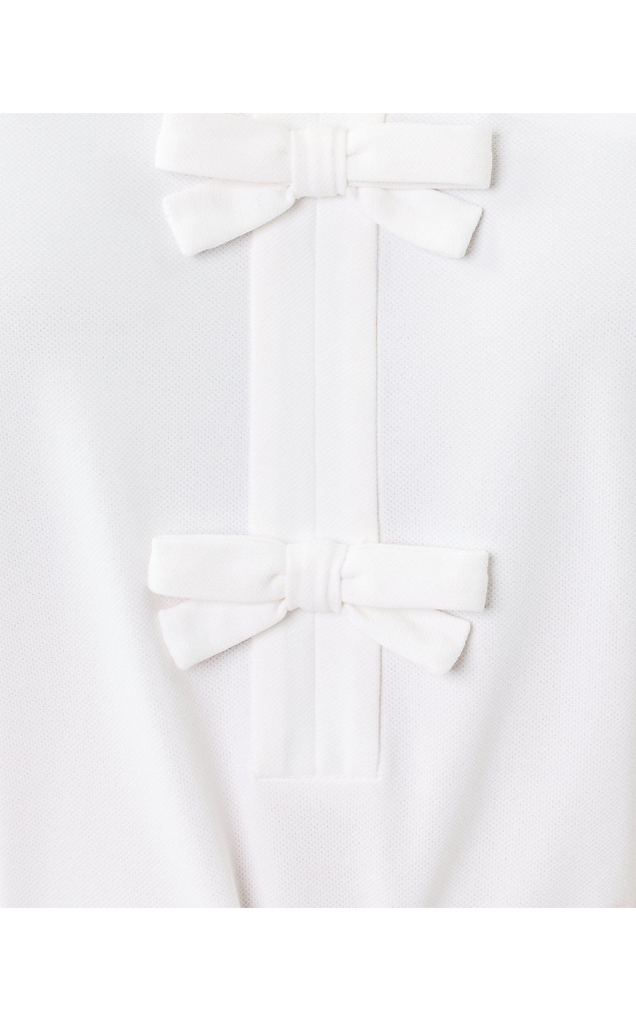FRIDA SLEEVELESS BOW POLO, RESORT WHITE