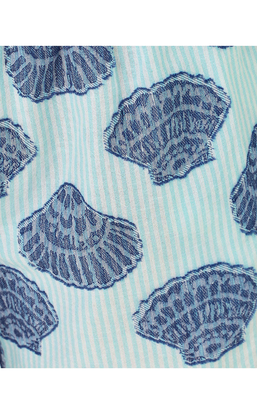 KILAH STRIPE JACQUARD SHORT, DAY DREAM BLUE SEASHELL JACQUARD YARN DYED STRIPE