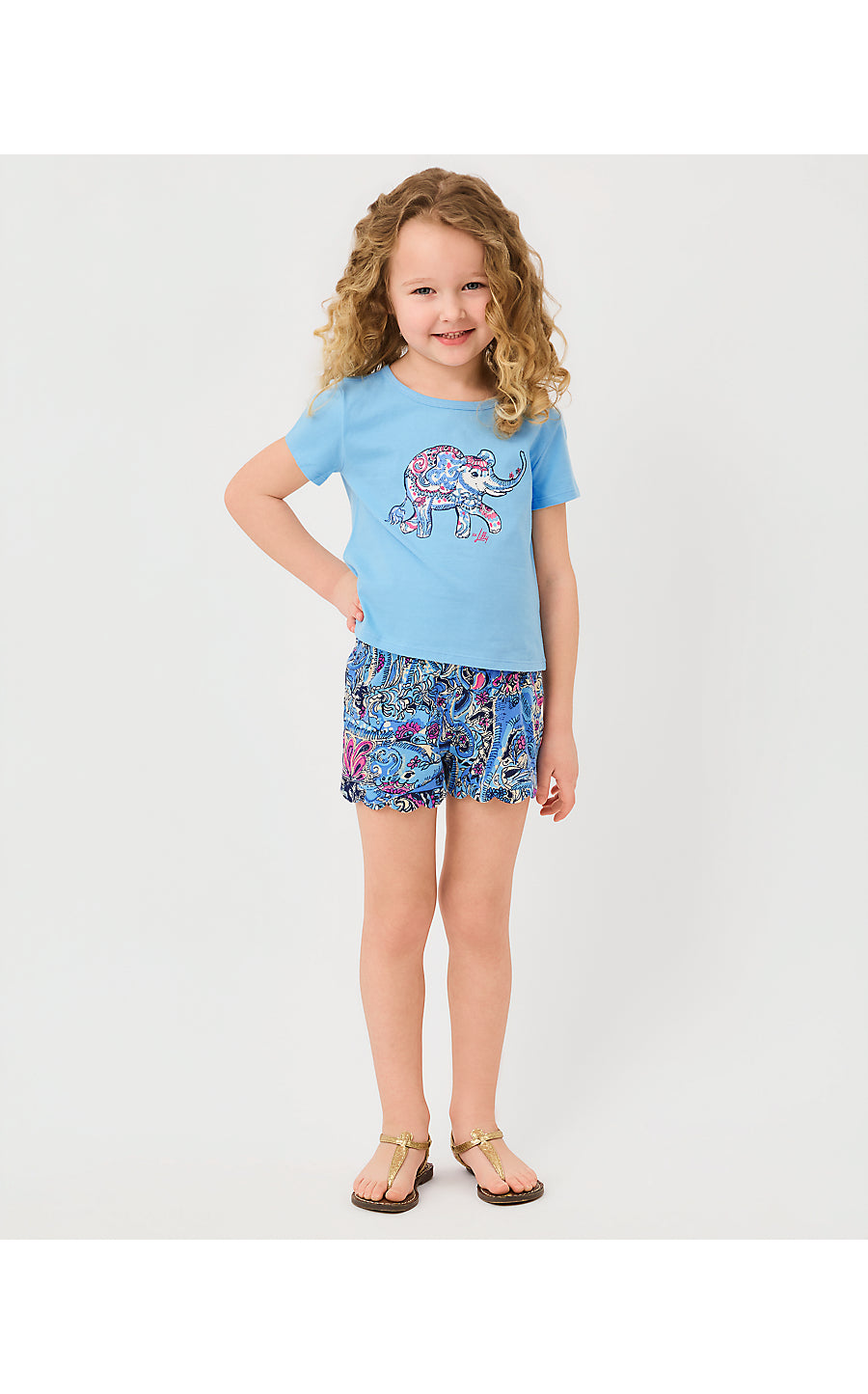 MINI CLAIRMONT TOP, MULTI PAISLEY PARADE CHILDRENS GRAPHIC