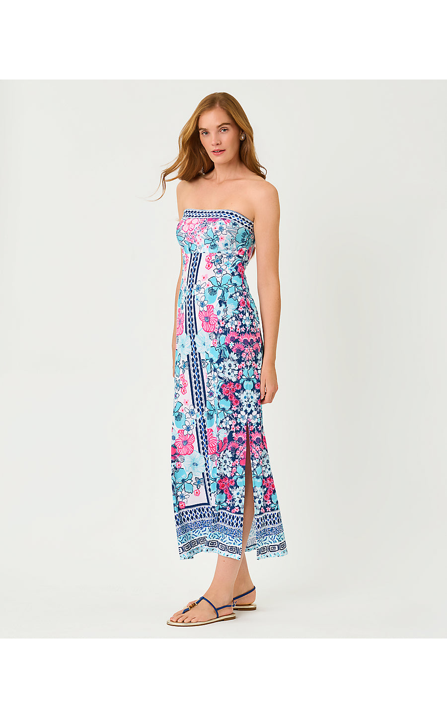 glorie strapless maxi dress light blue Noa Size:dress size pants : 48 Black Tulle Flower Girl Surplice Bodice Petite Fitted bodice