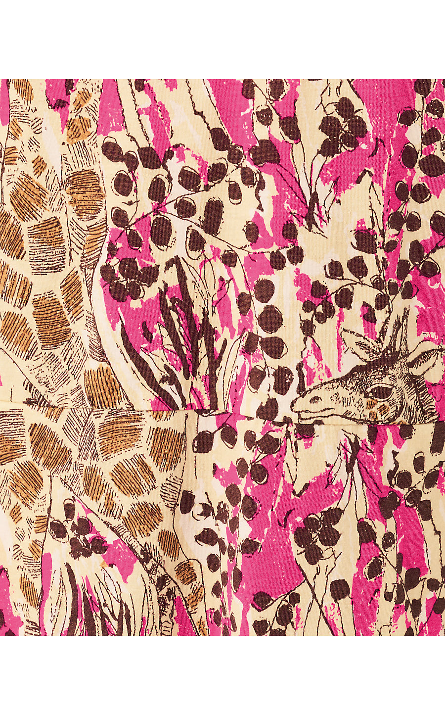 ANNELIE DRESS, PINK ASTER SKETCHING ON SAFARI
