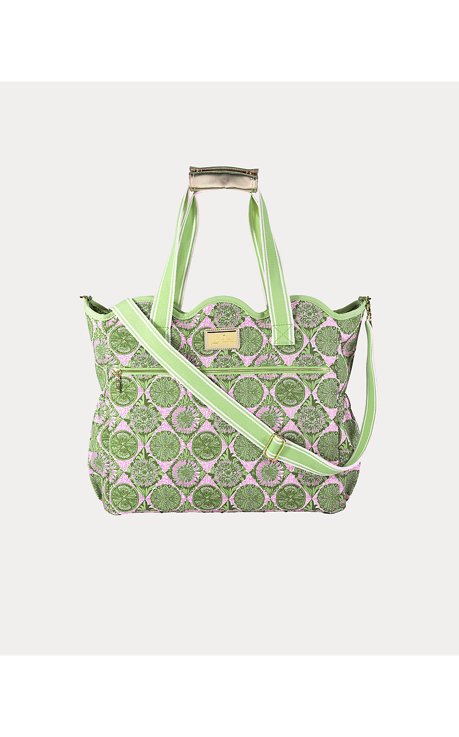 Scallop Cooler Tote, Tropical Tiles
