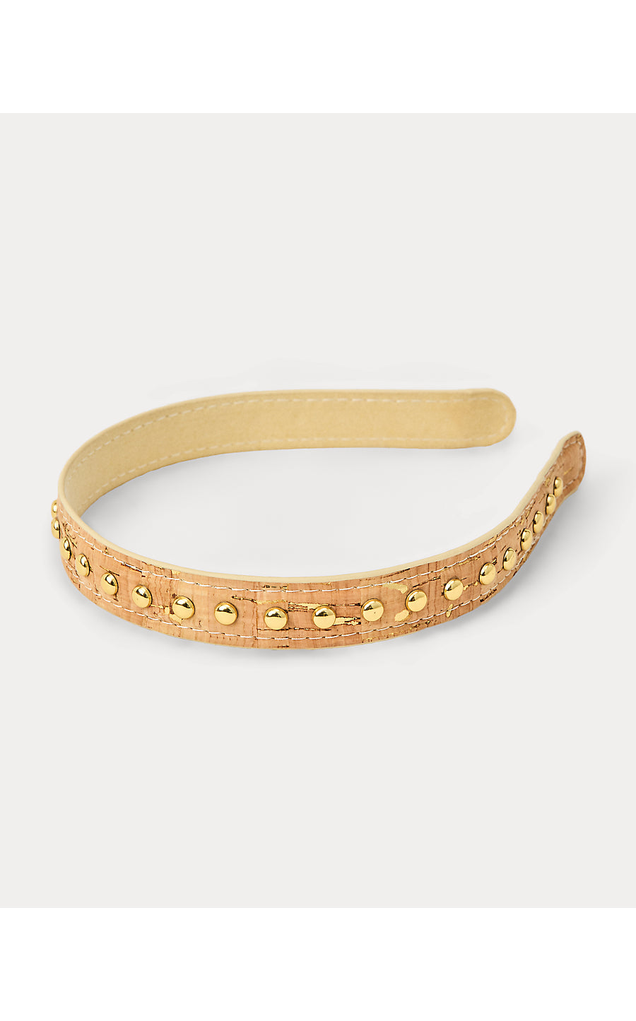 Stud Embellished Headband, Sparkle Cork