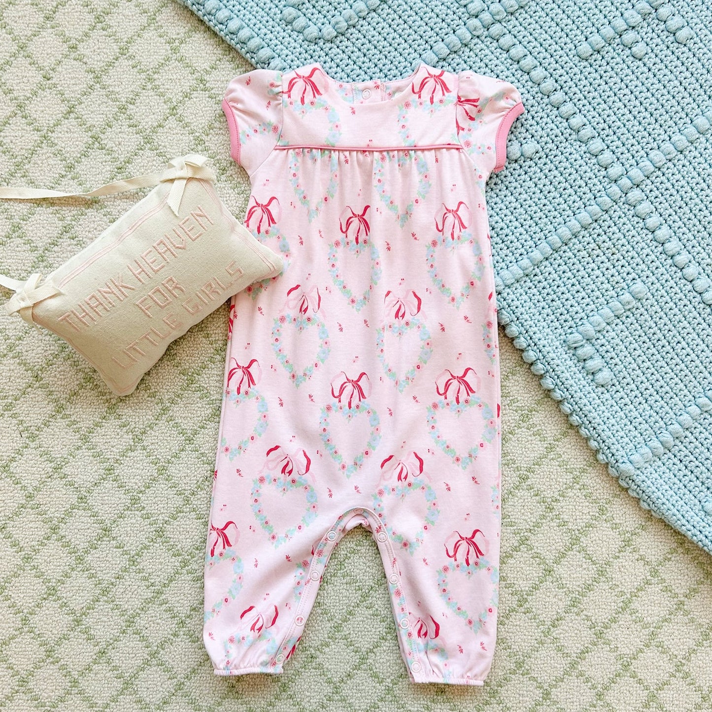 Penny's Playsuit - Fancy Like Floral with Hamptons Hot Pink
