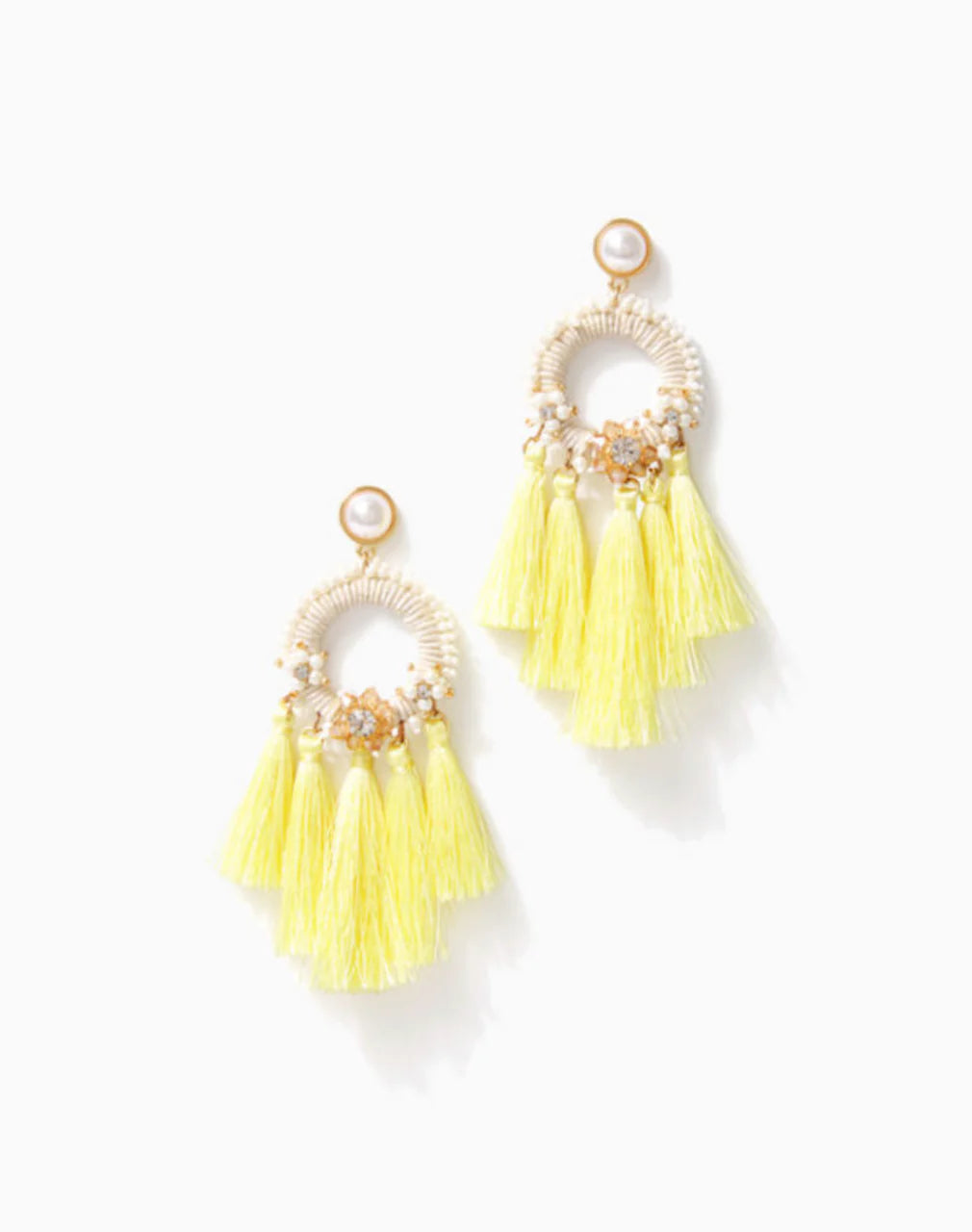 SUNS OUT EARRINGS, CREME FRAICHE
