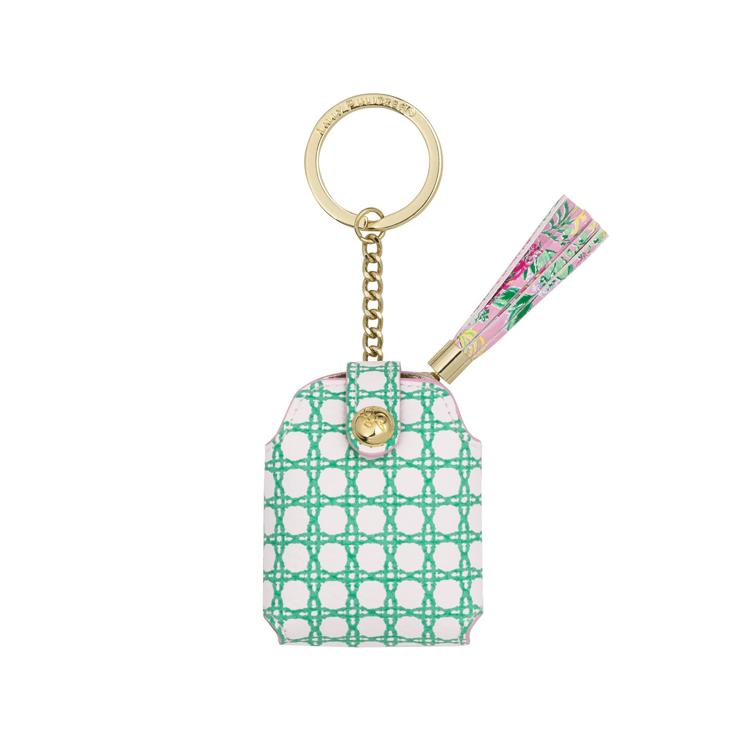 Wireless Earbud Case, Spearmint Green Caning