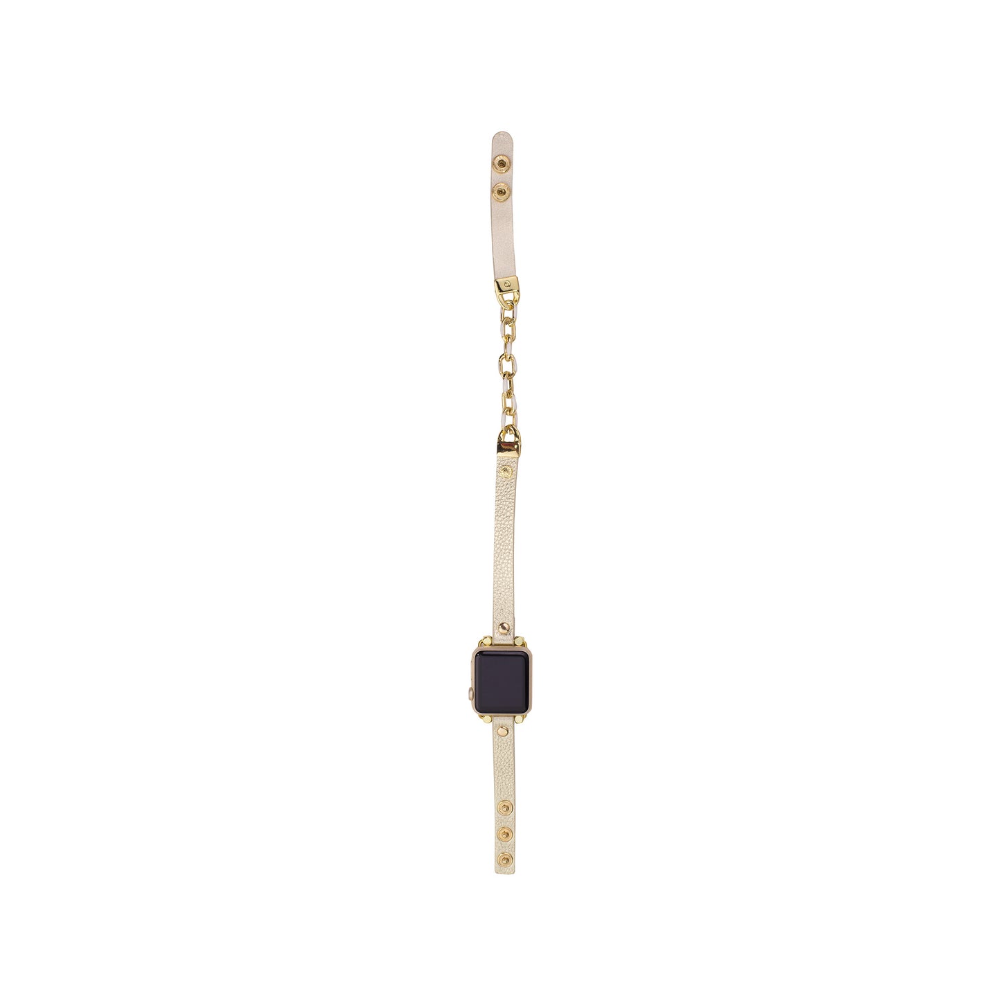 Skinny Apple Watch Band, Gold / White