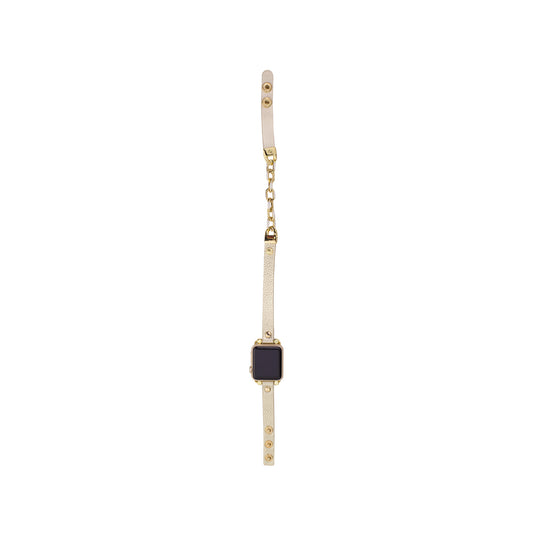 Skinny Apple Watch Band, Gold / White