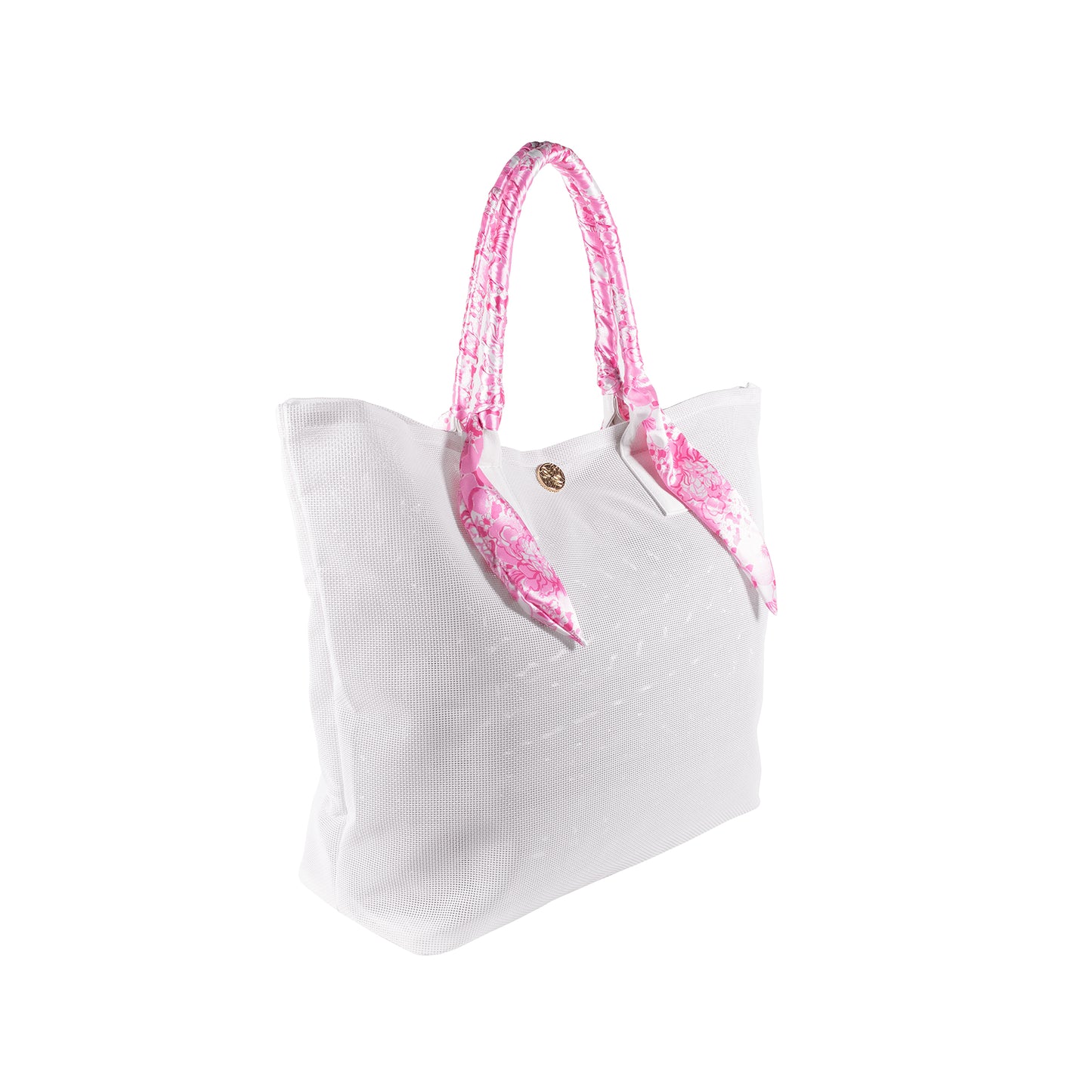 Beach Bag, Conch Shell Pink Burst of Joy