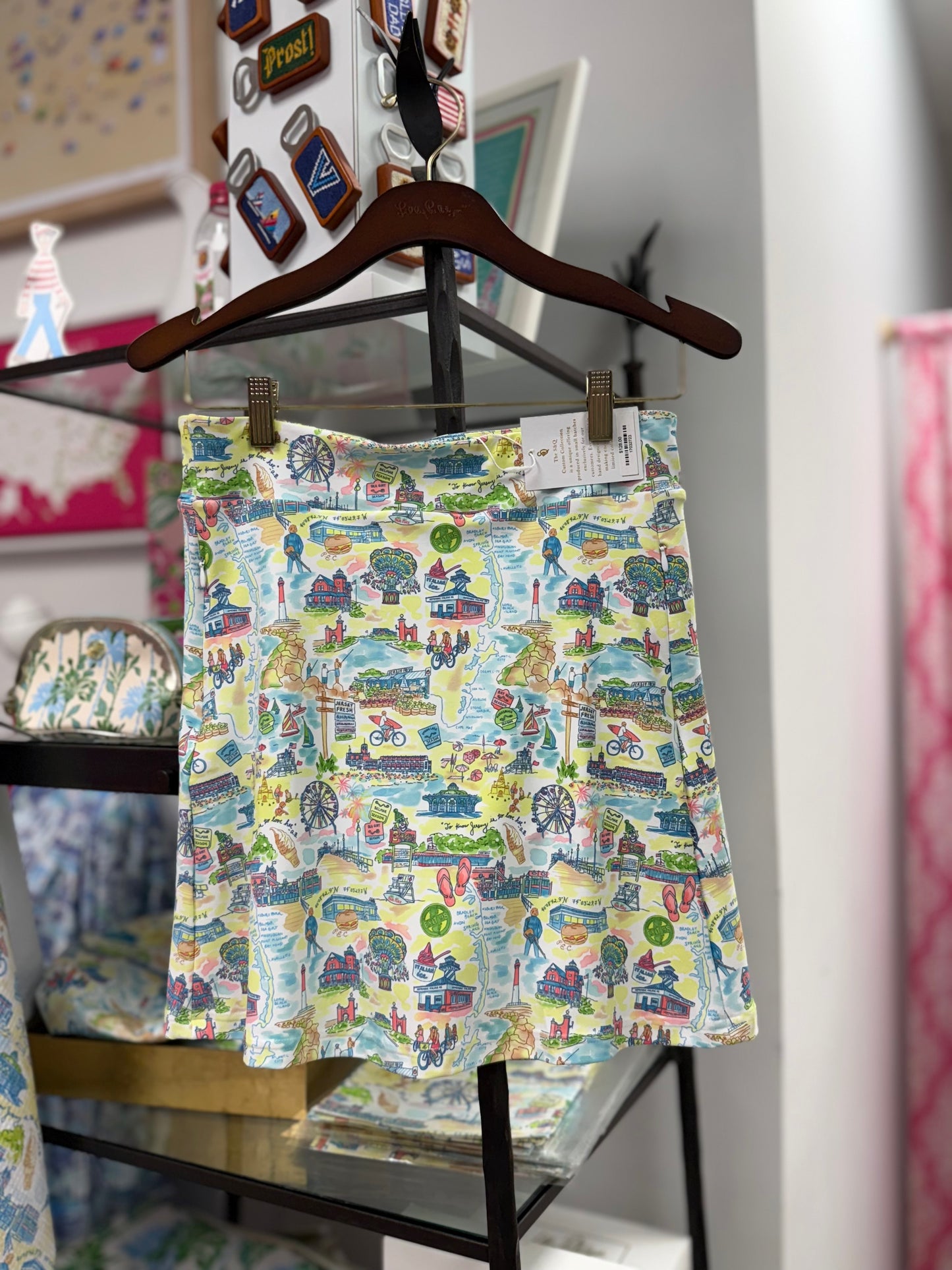 QUINN GOLF SKORT 17", PALM PLACE CUSTOM, CLASSIC