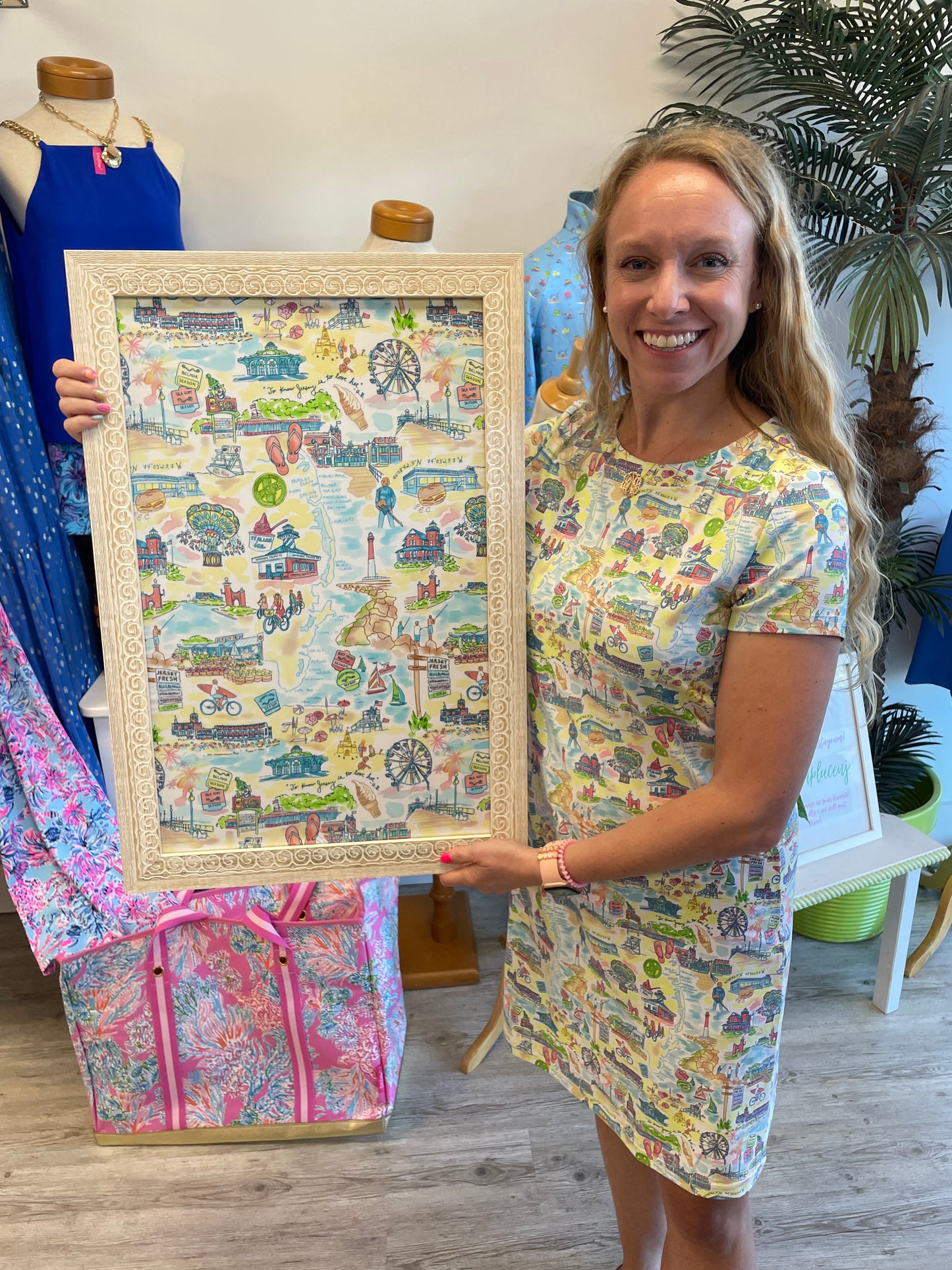 TEA TOWEL, PALM PLACE CUSTOM, CLASSIC
