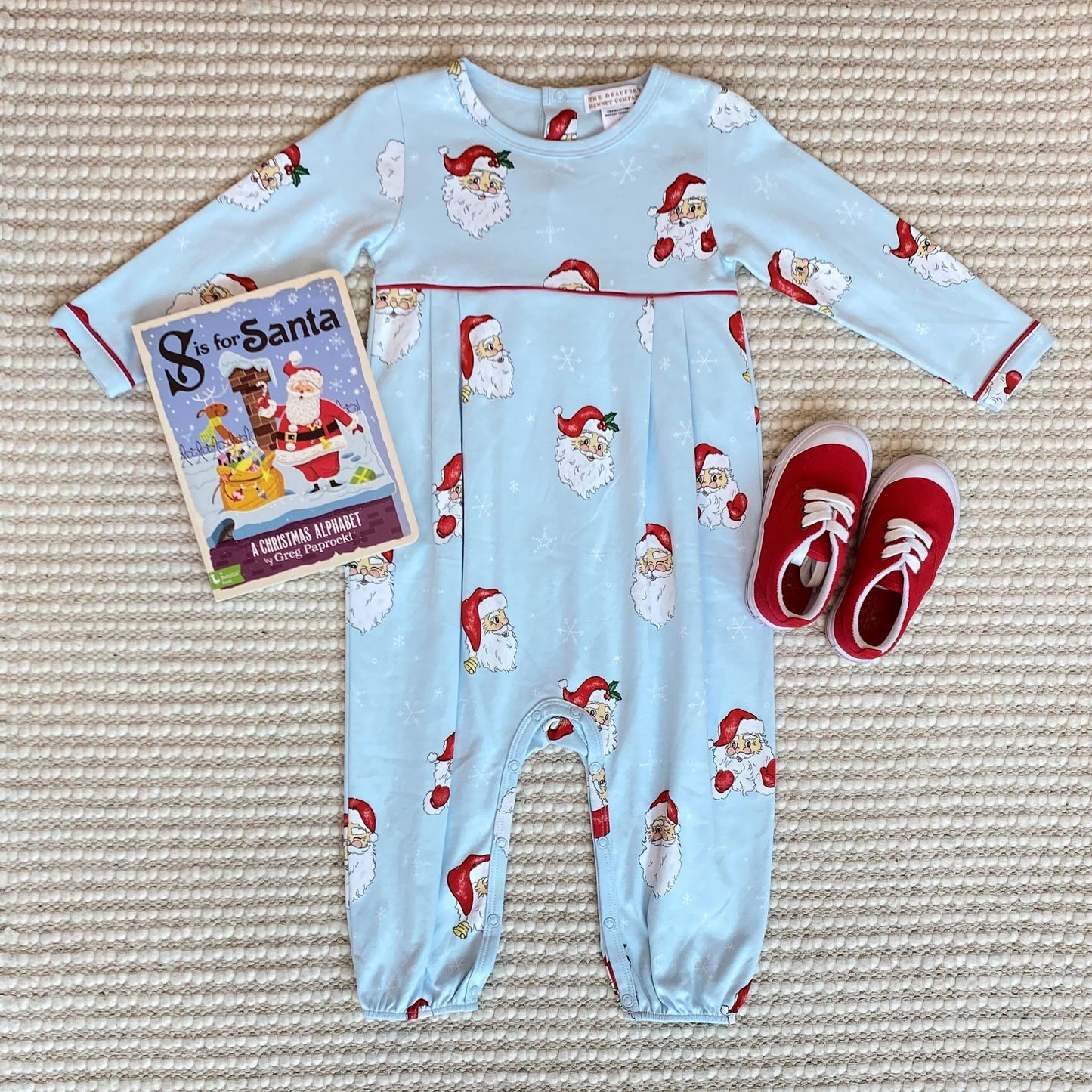 LS Bradford Romper,
Dear Santa(BuckheadBlue)/Richmond Red