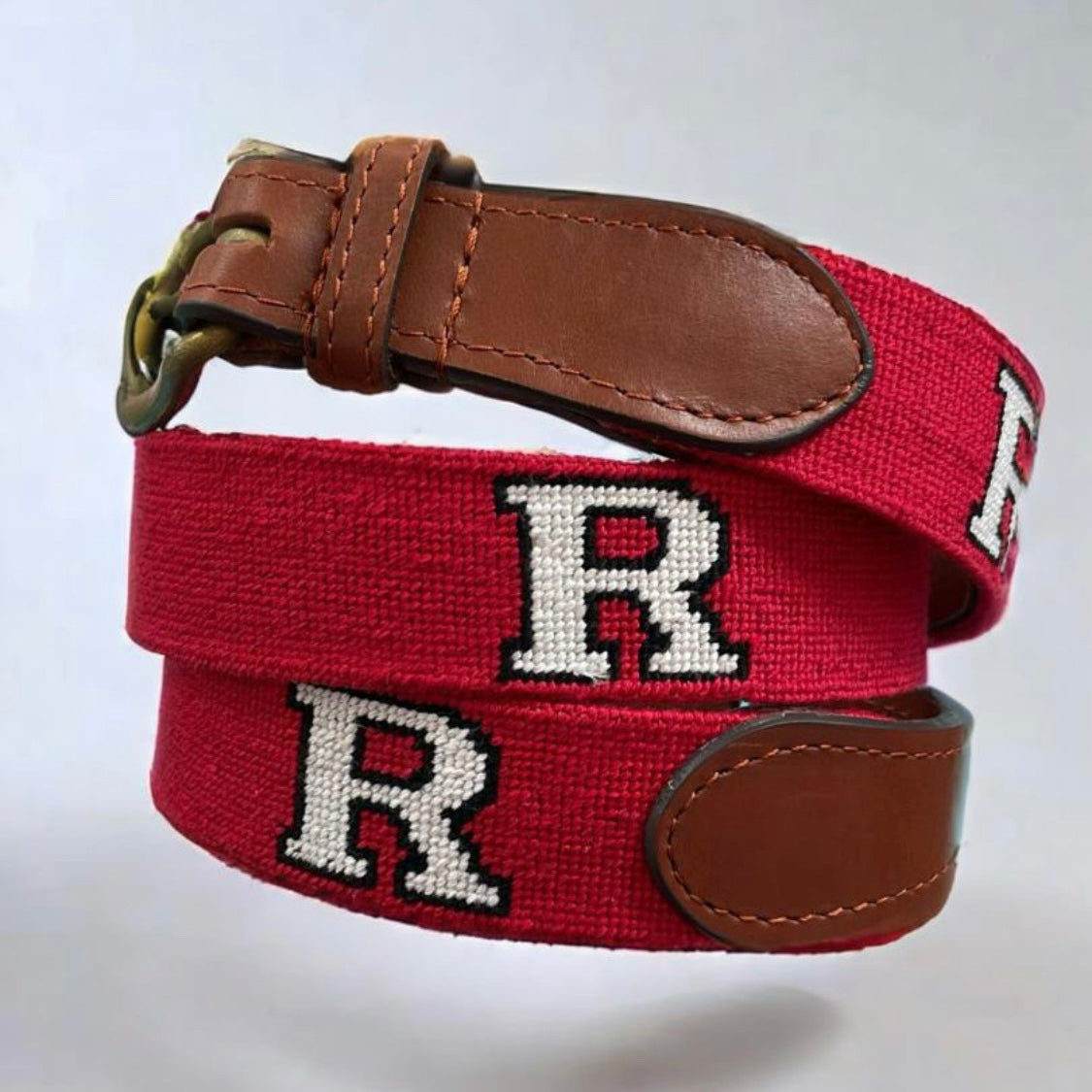 NEEDLEPOINT BELT, RUTGERS