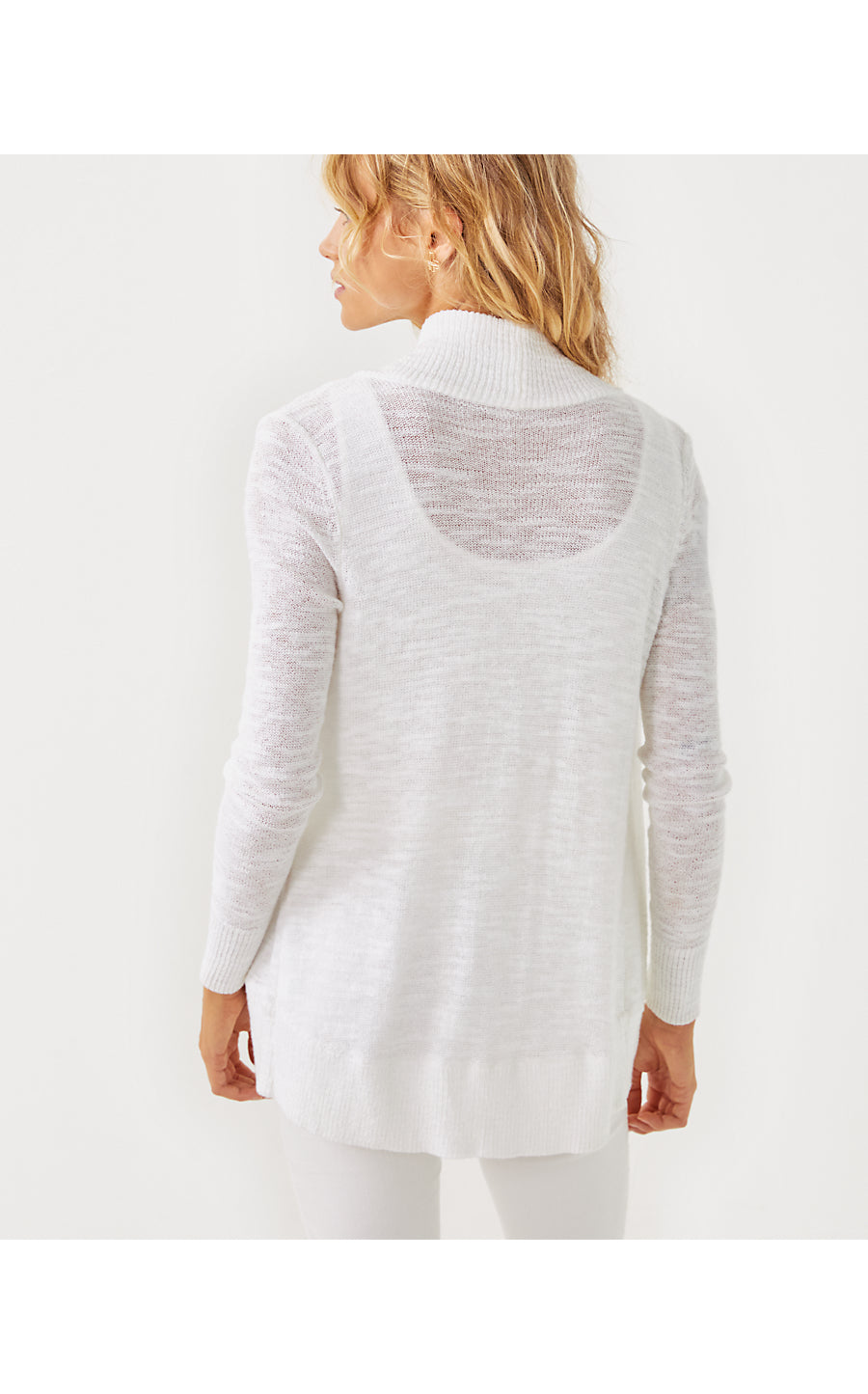 AMALIE CARDIGAN, RESORT WHITE