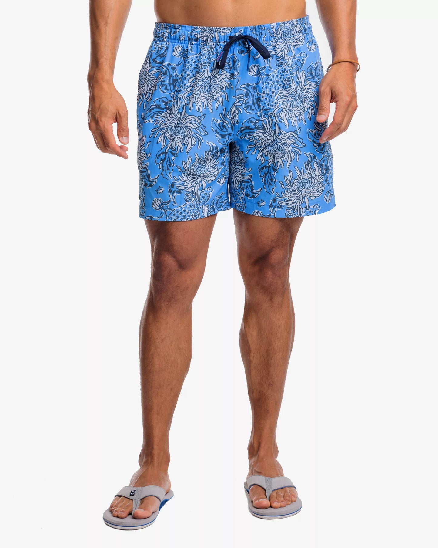 Lilly Pulitzer x Southern Tide Croc and Lock It Swim Trunk, Boca Blue