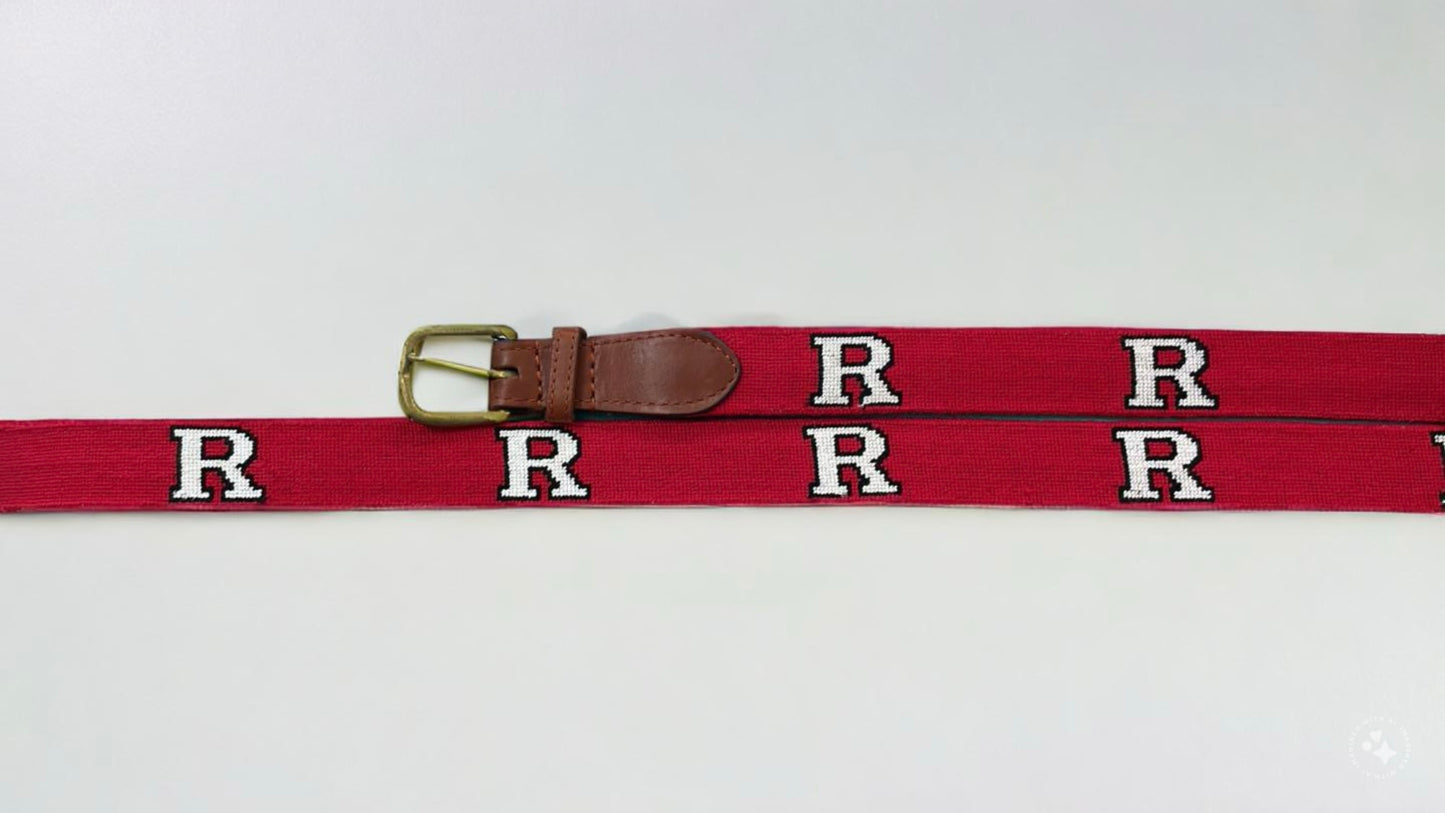 NEEDLEPOINT BELT, RUTGERS