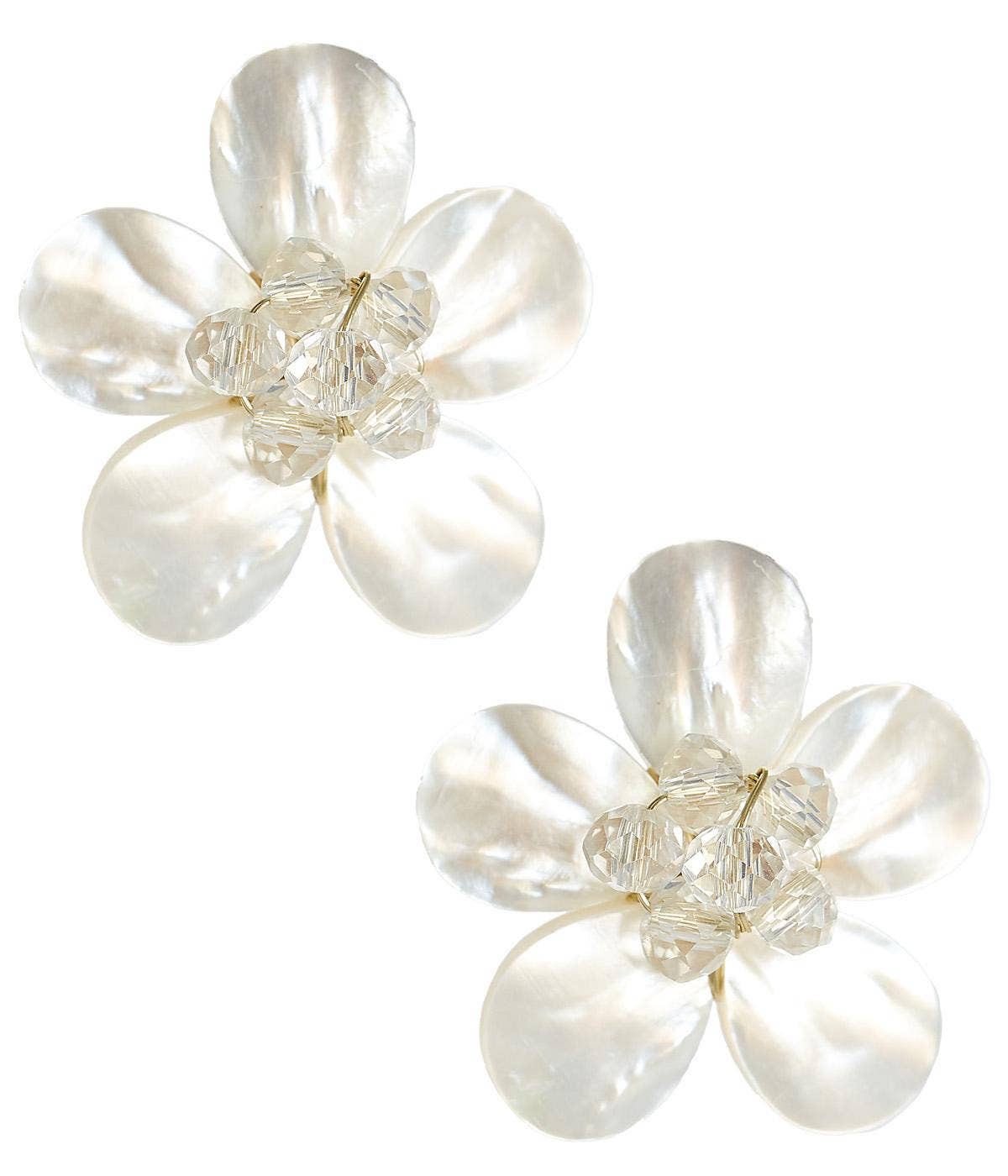 Libby Earrings - WS: Post / Mother of Pearl