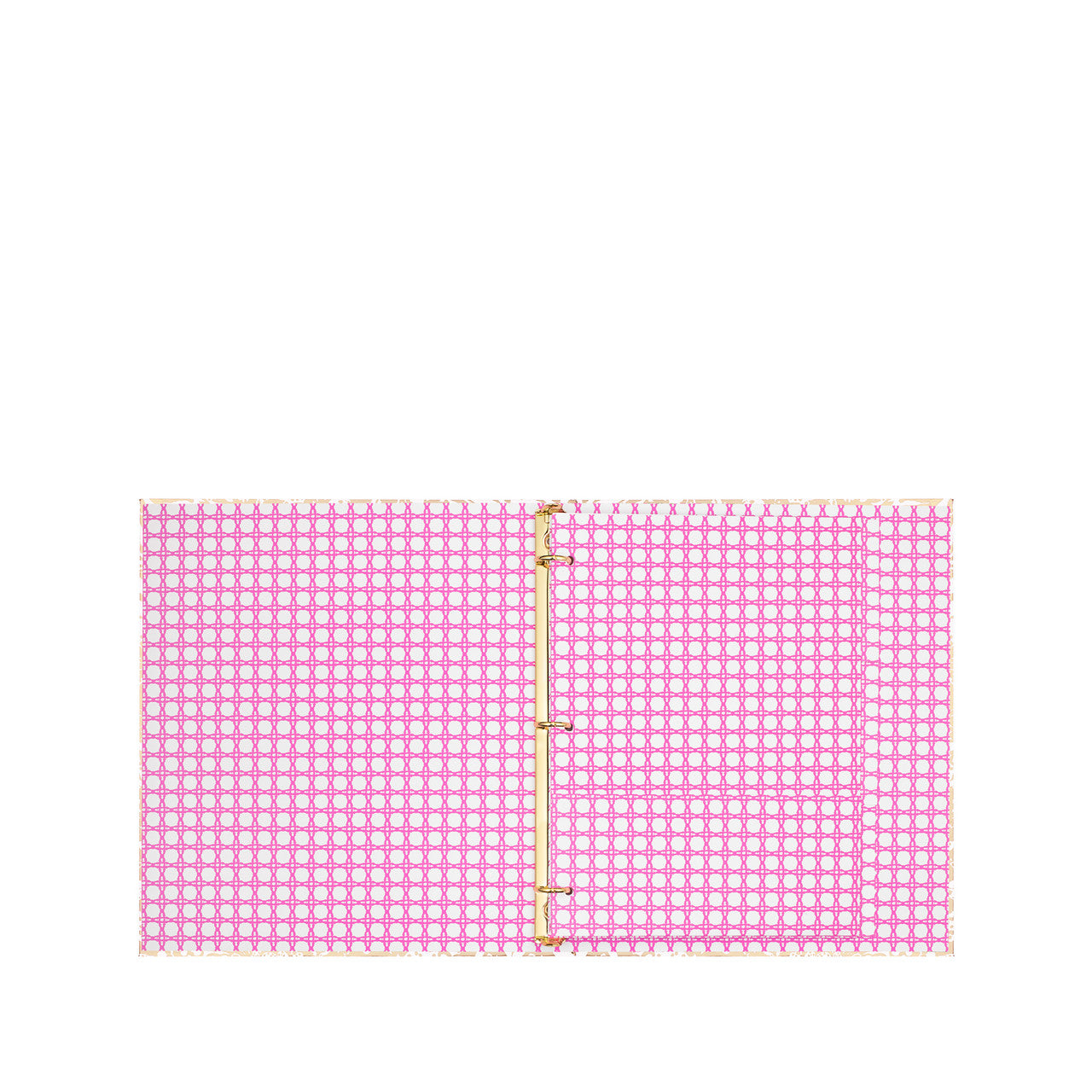 Three Ring Binder, Safari Sangria Gold