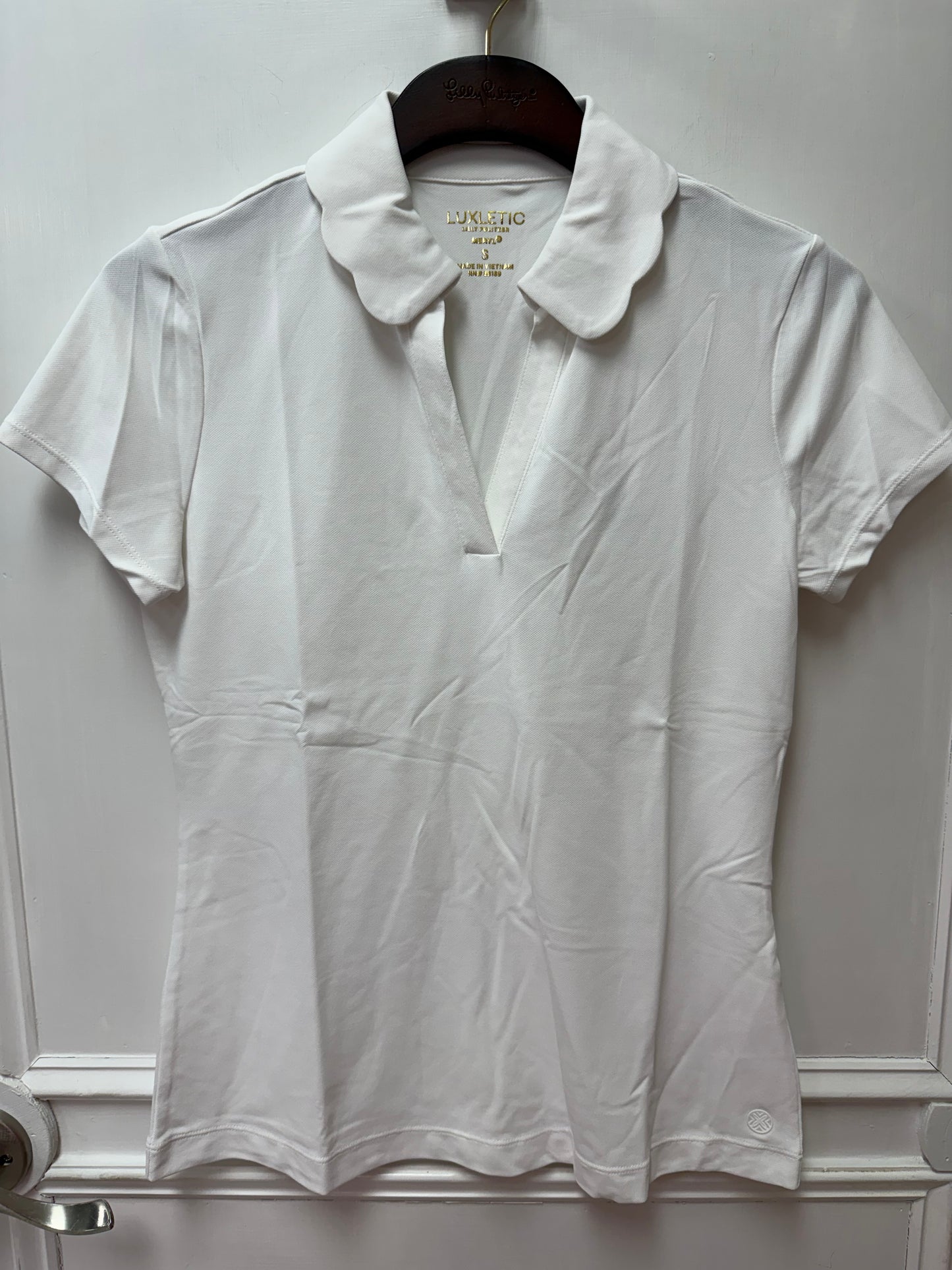 FRIDA SCALLOP POLO UPF 50+, RESORT WHITE
