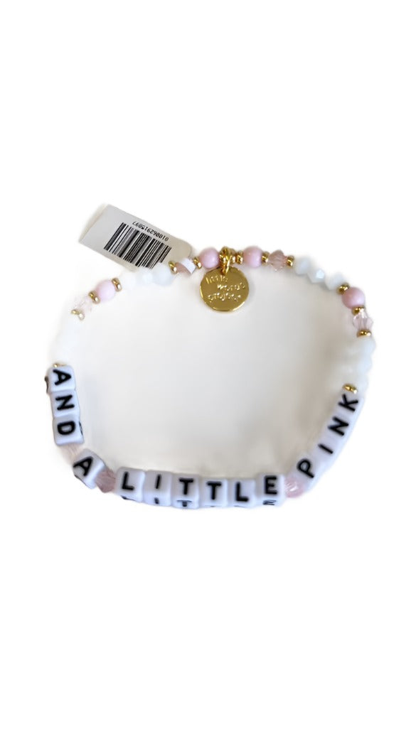 "AND A LITTLE PINK" - CUSTOM/PINK CRYSTAL/ACRYLIC